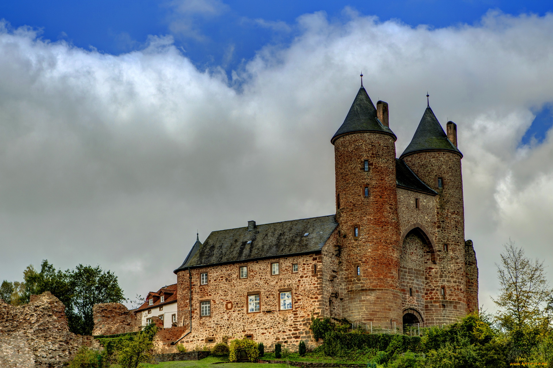 германия, burg, murlenbach, города, дворцы, замки, крепости, замок