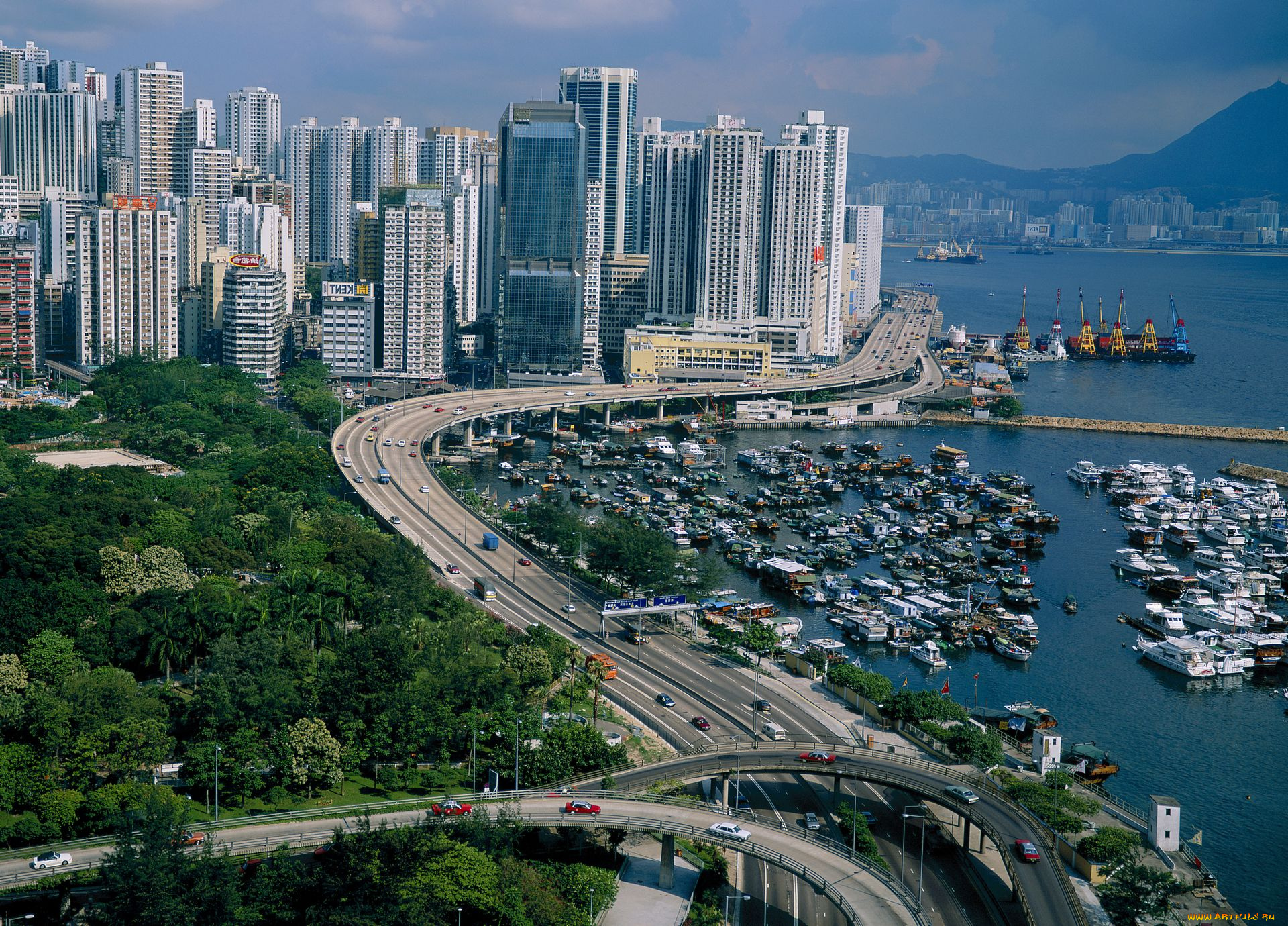 города, гонконг, китай