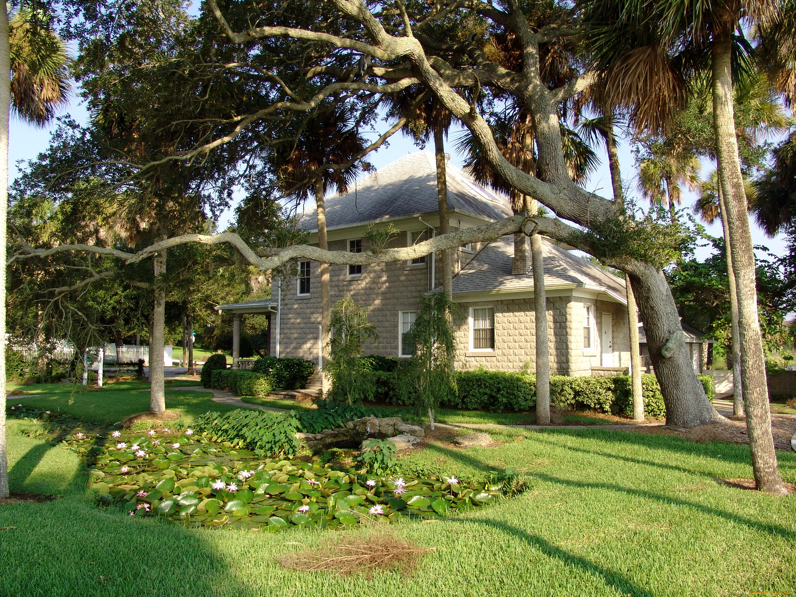 сша, флорида, ормонд, бич, города, здания, дома, пейзаж