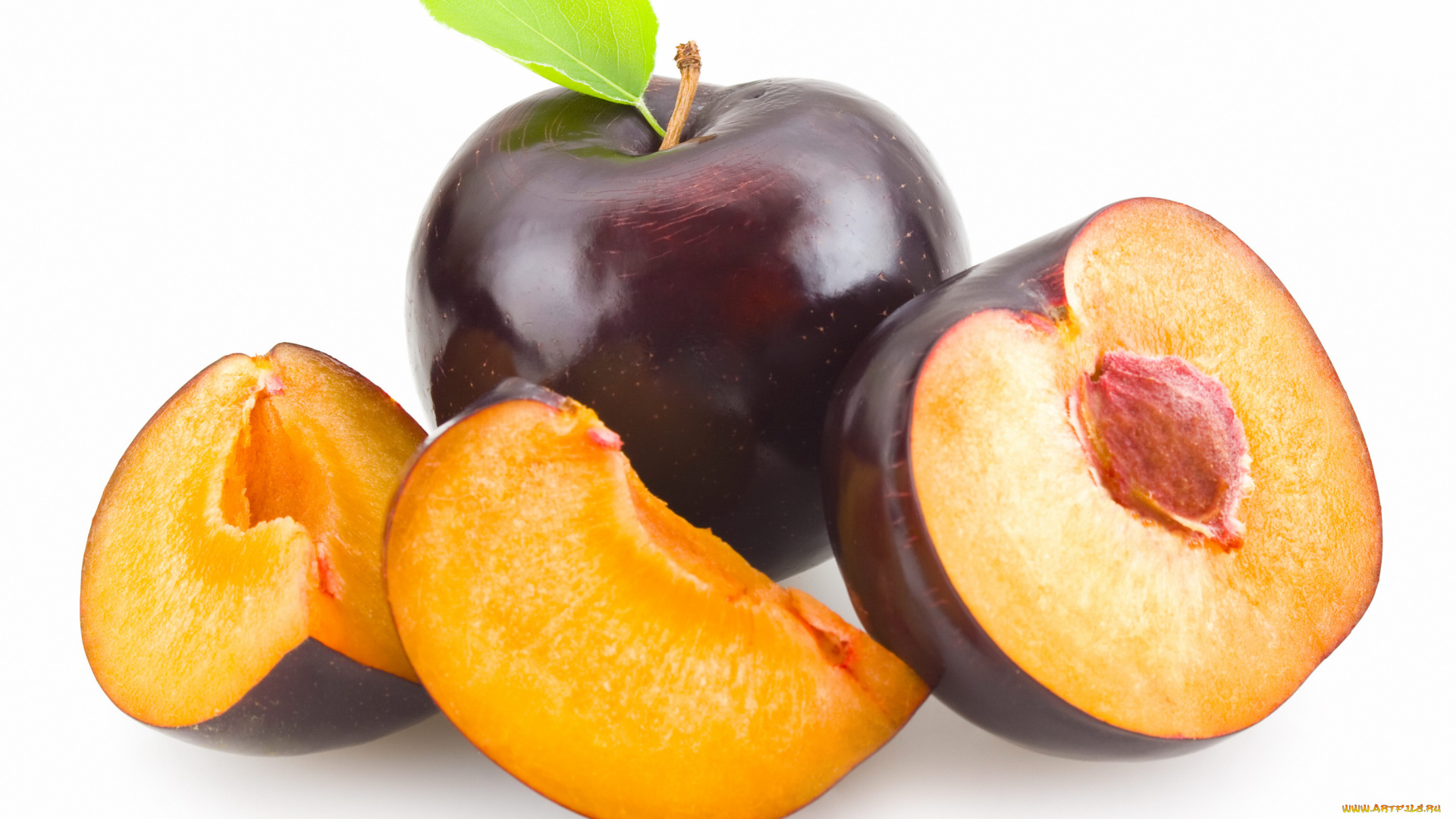 еда, персики, сливы, абрикосы, дольки