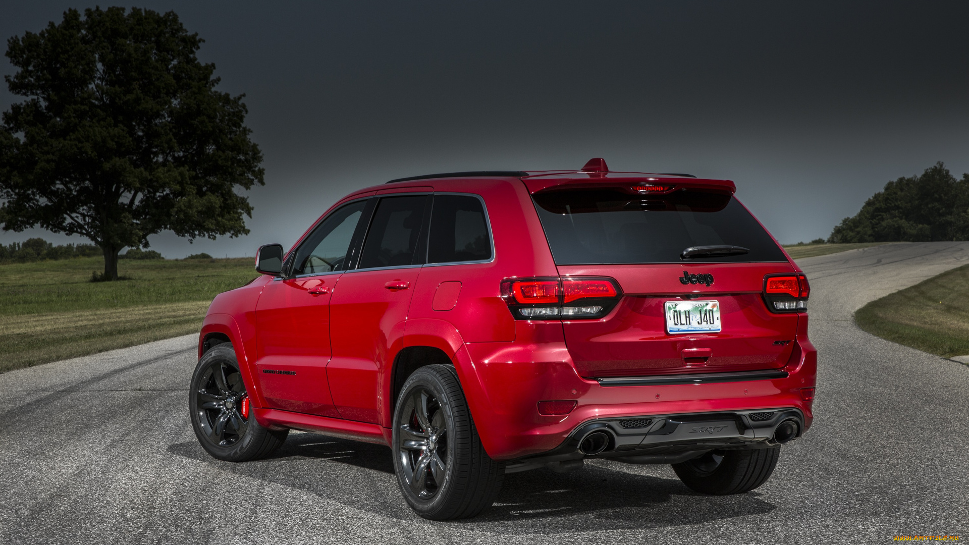 автомобили, jeep, красный, wk2, red, vapor, srt, cherokee, grand, 2015г