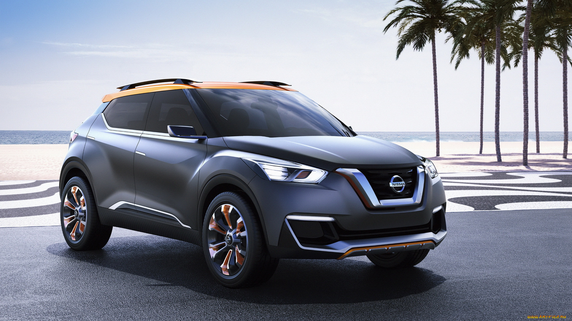 автомобили, nissan, datsun, straddling, car, concept, suv, kicks