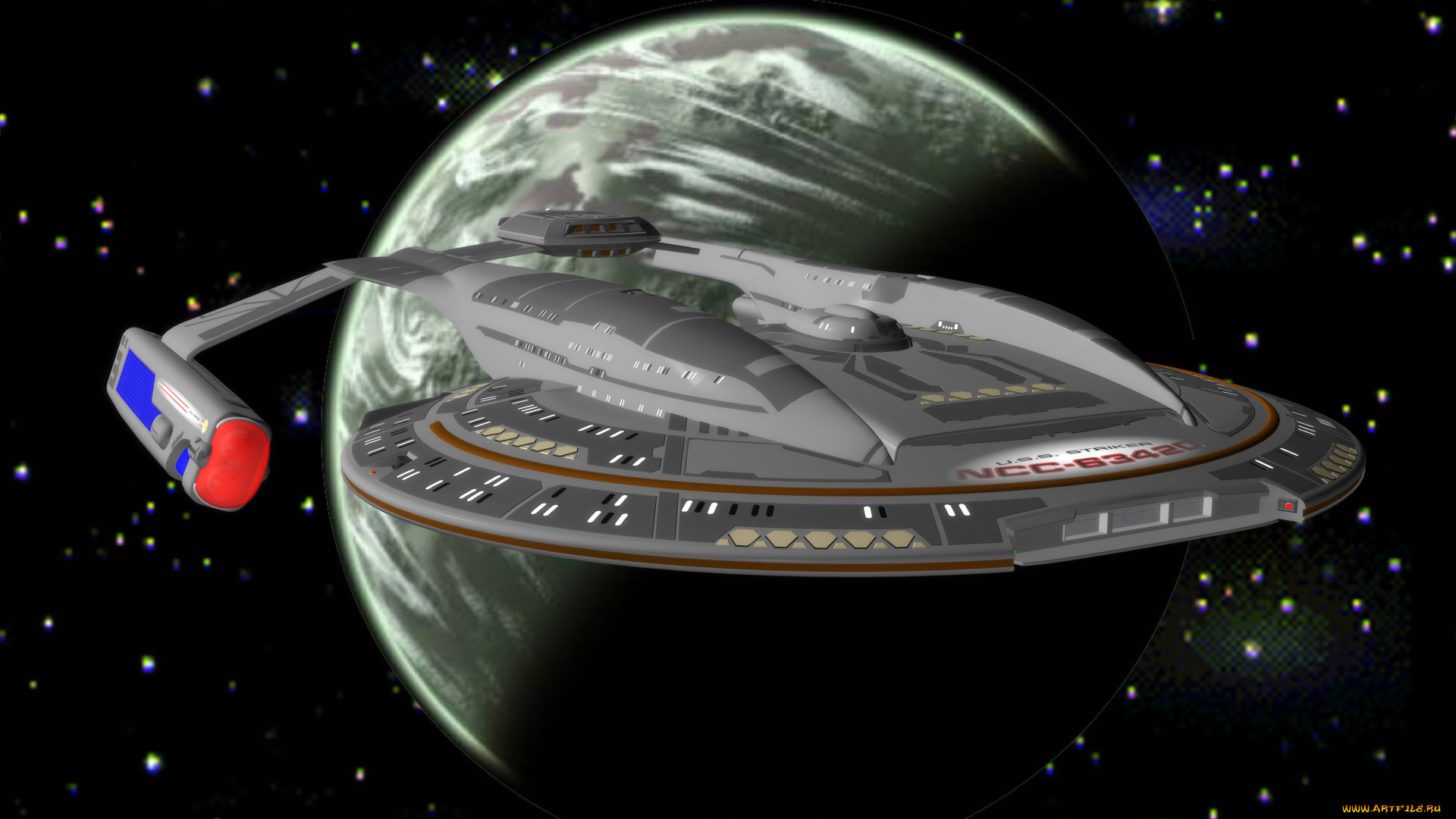 космос, арт, космический, корабль, вселенная, звезды