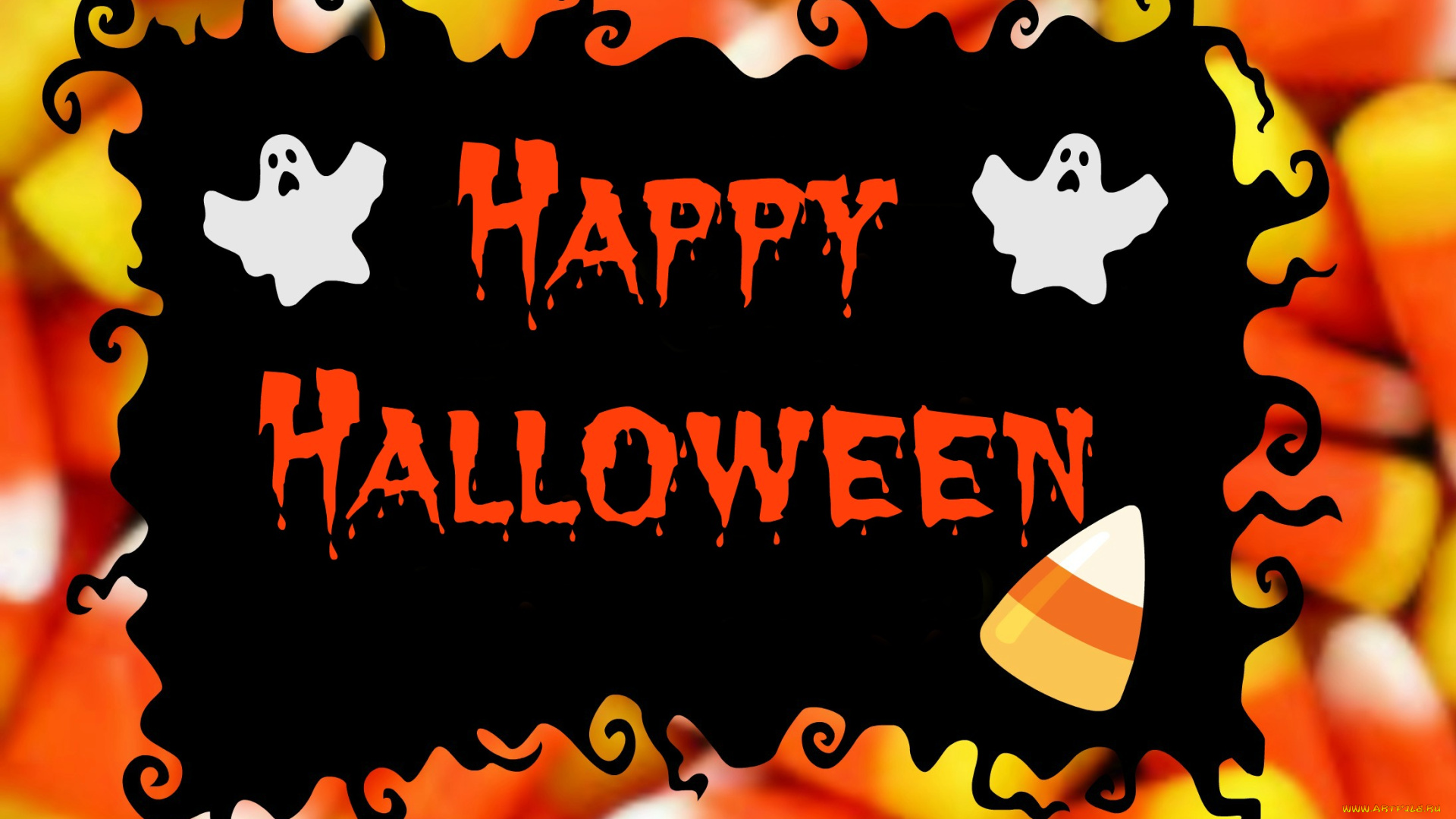 праздничные, хэллоуин, призраки, фон
