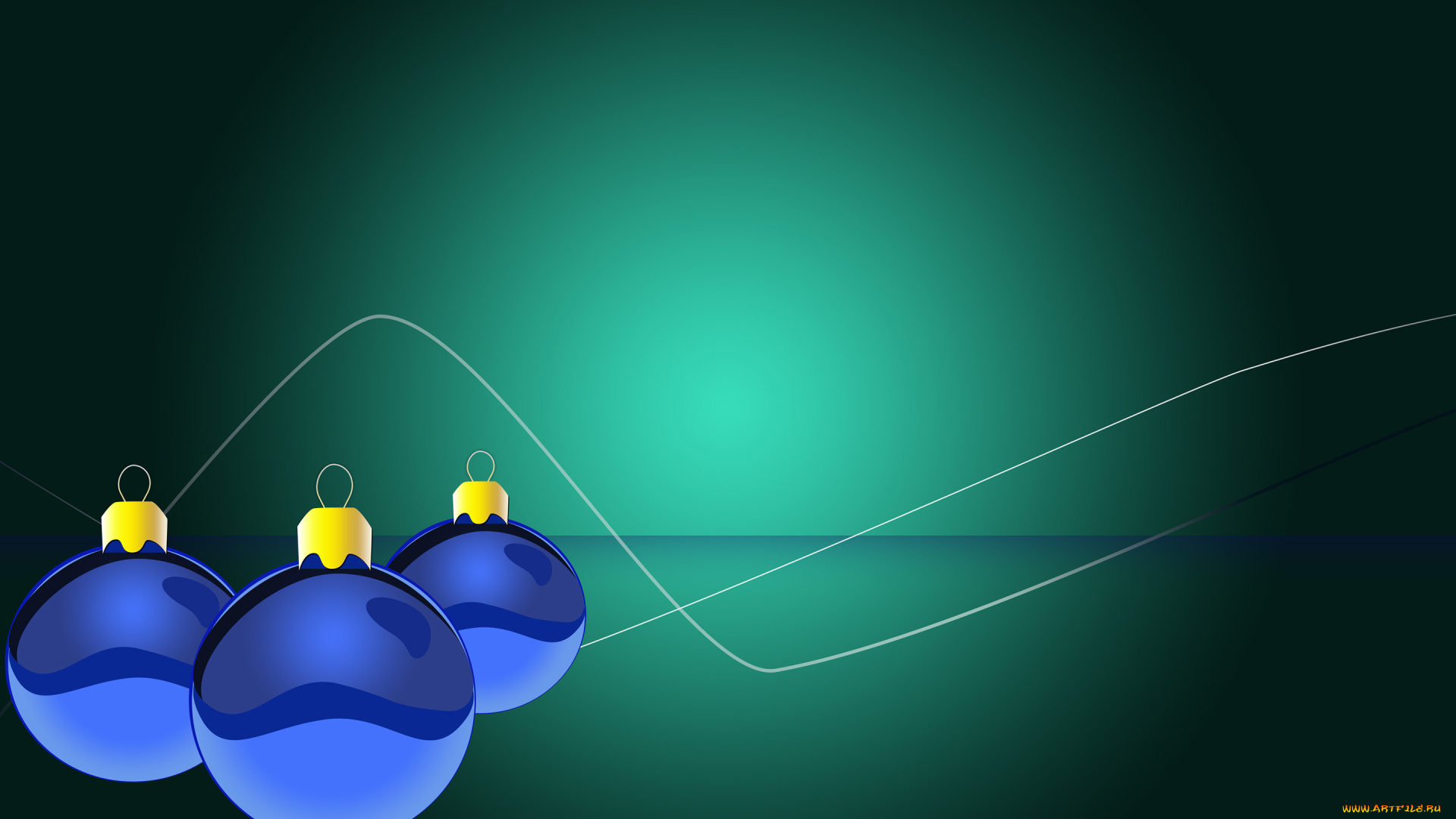 праздничные, векторная, графика, , новый, год, шары