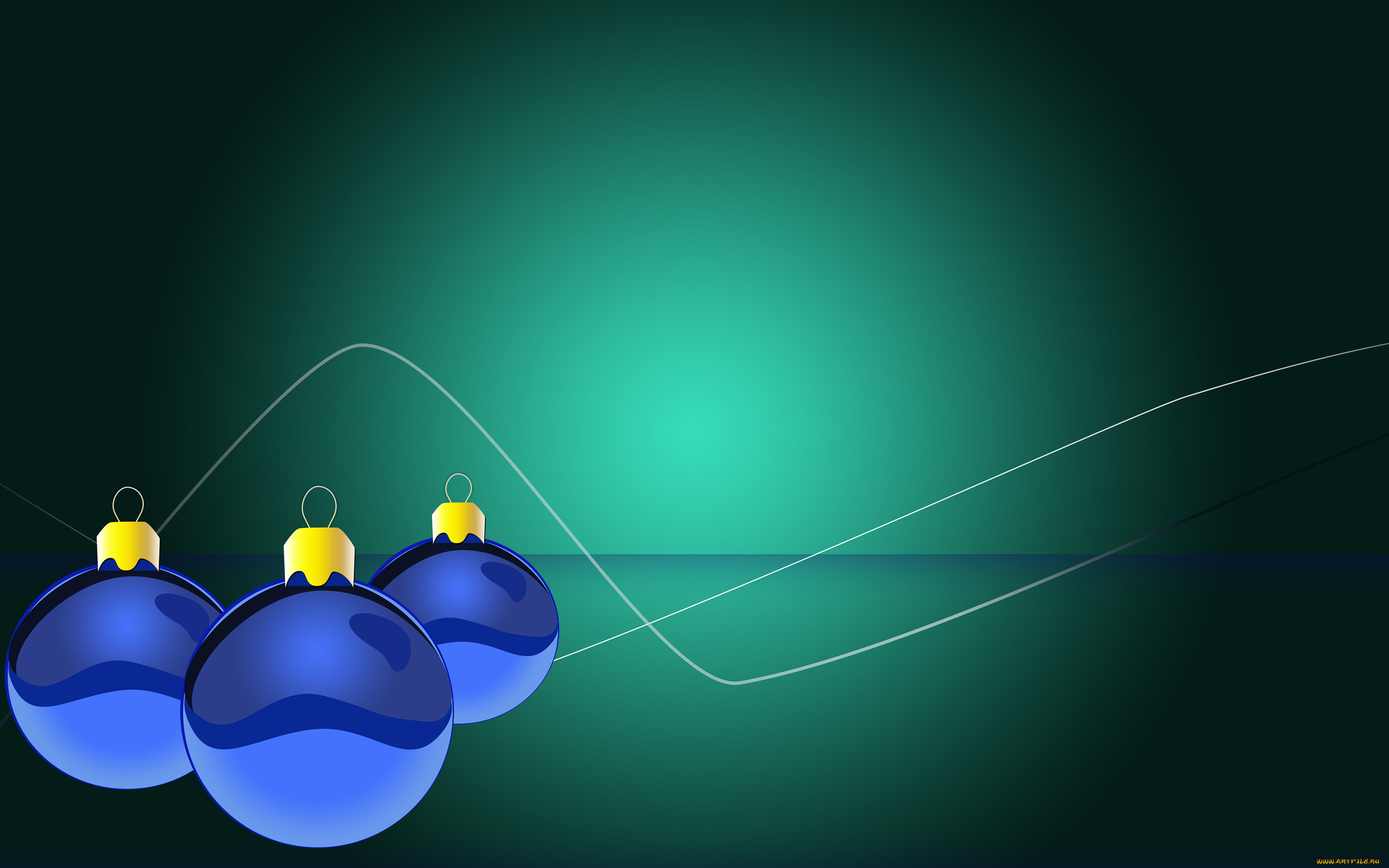 праздничные, векторная, графика, , новый, год, шары