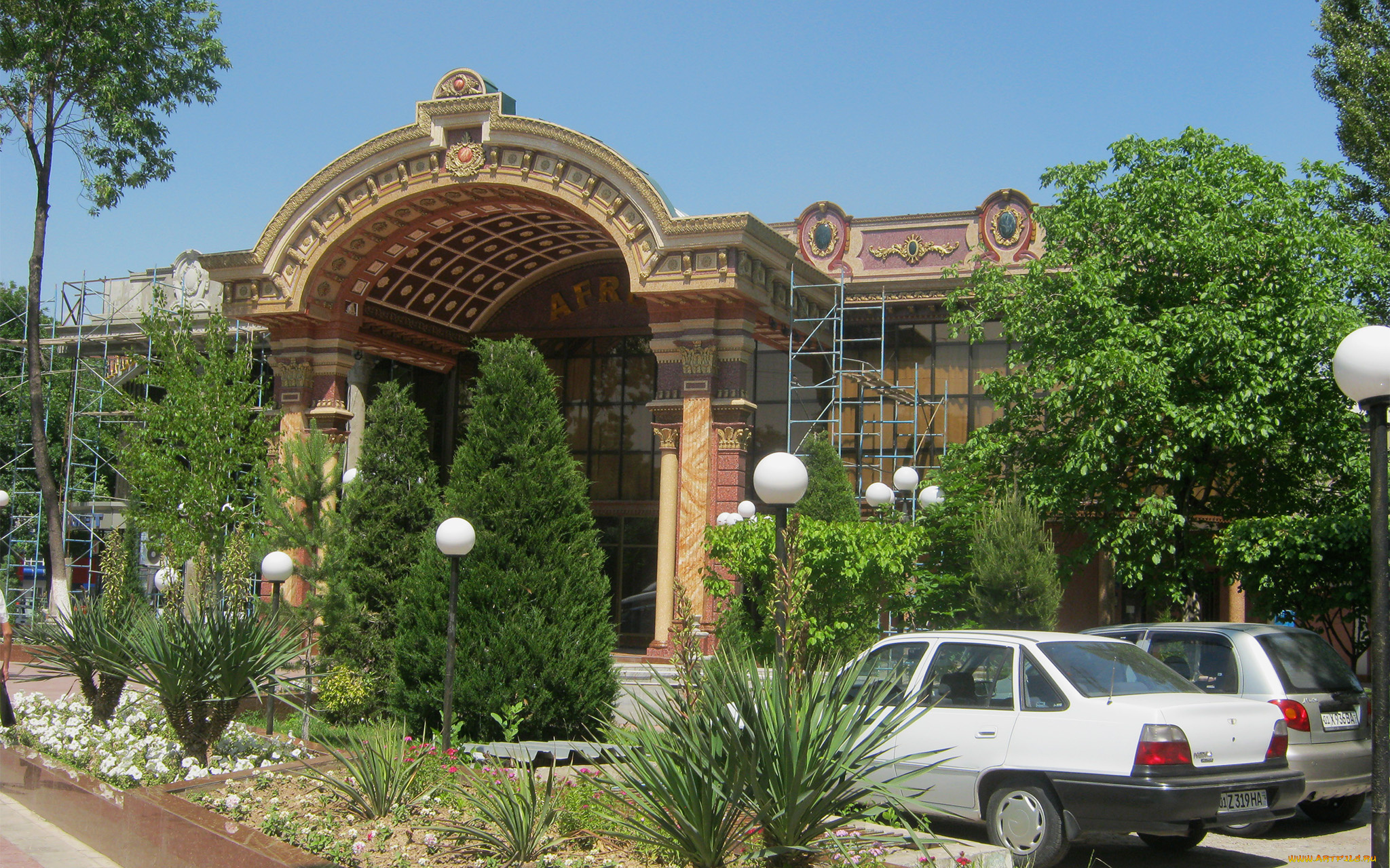 города, -, здания, , дома, вход, в, сказку, восток, арка, колонны