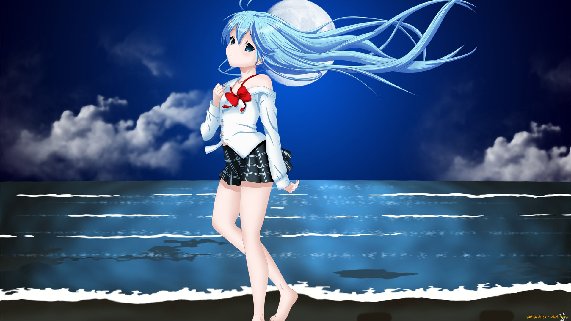 аниме, denpa, onna, to, seishun, otoko, девушка, взгляд, фон