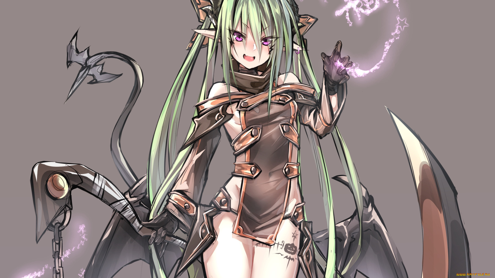 аниме, магия, , колдовство, , halloween, девушка