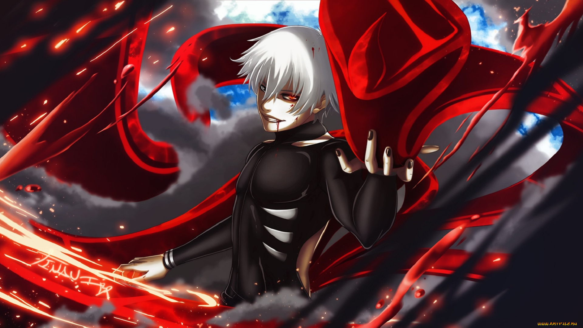 аниме, tokyo, ghoul, kaneki, ken