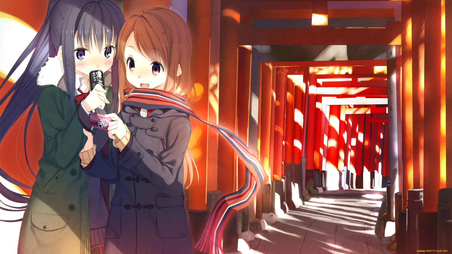 аниме, unknown, , другое, фон, взгляд, девушки