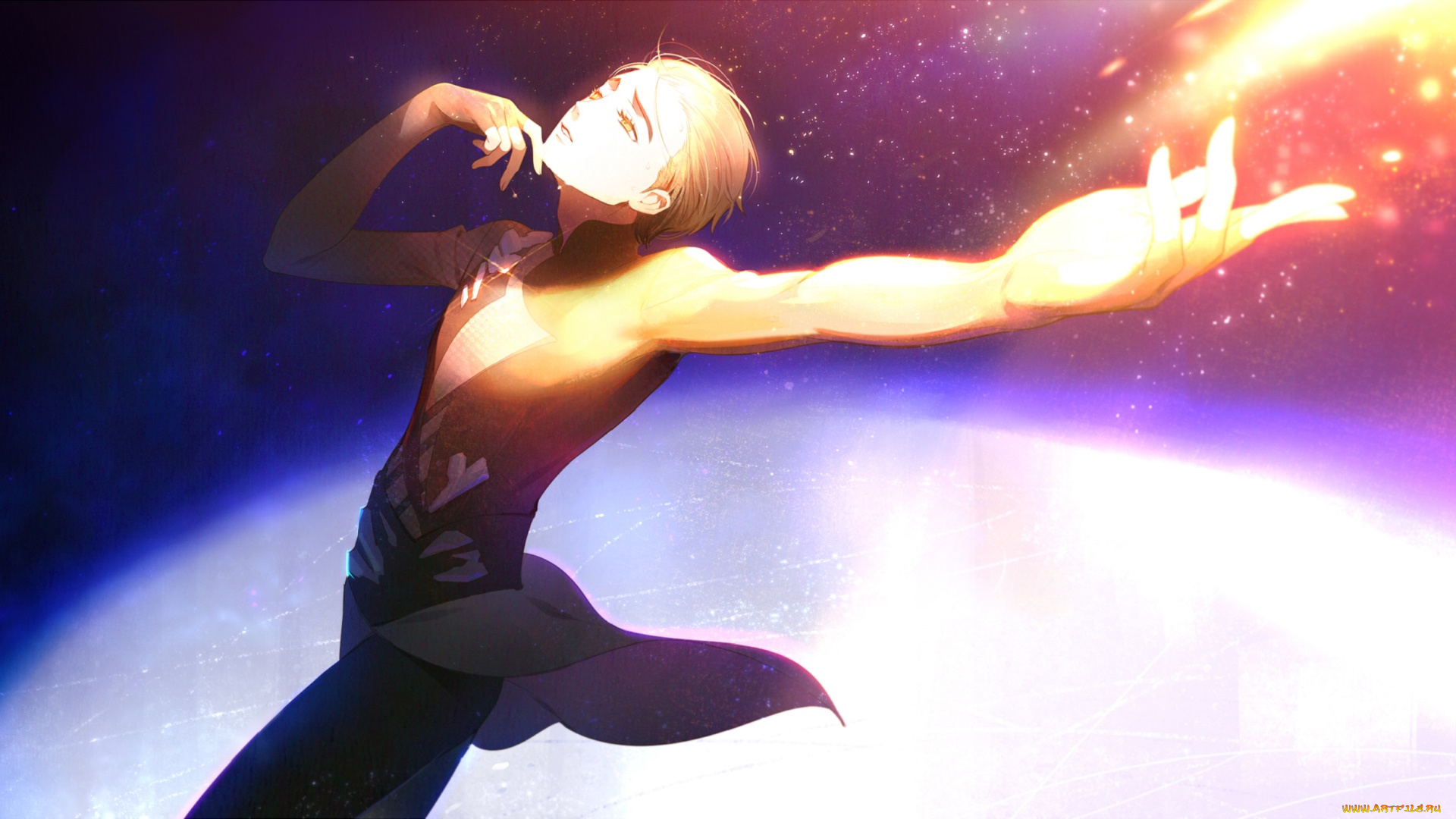 аниме, yuri, on, ice, katsuki, yuuri