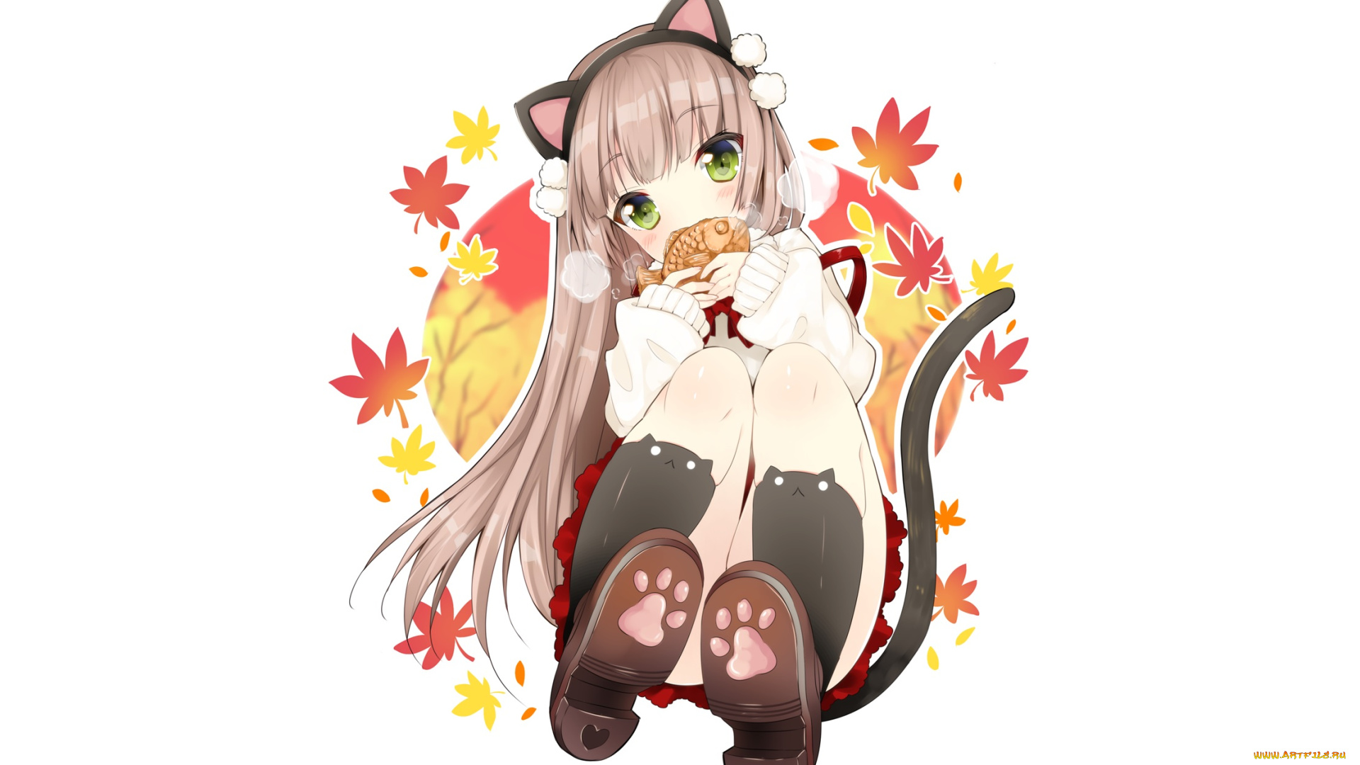 аниме, животные, , существа, duji, amo