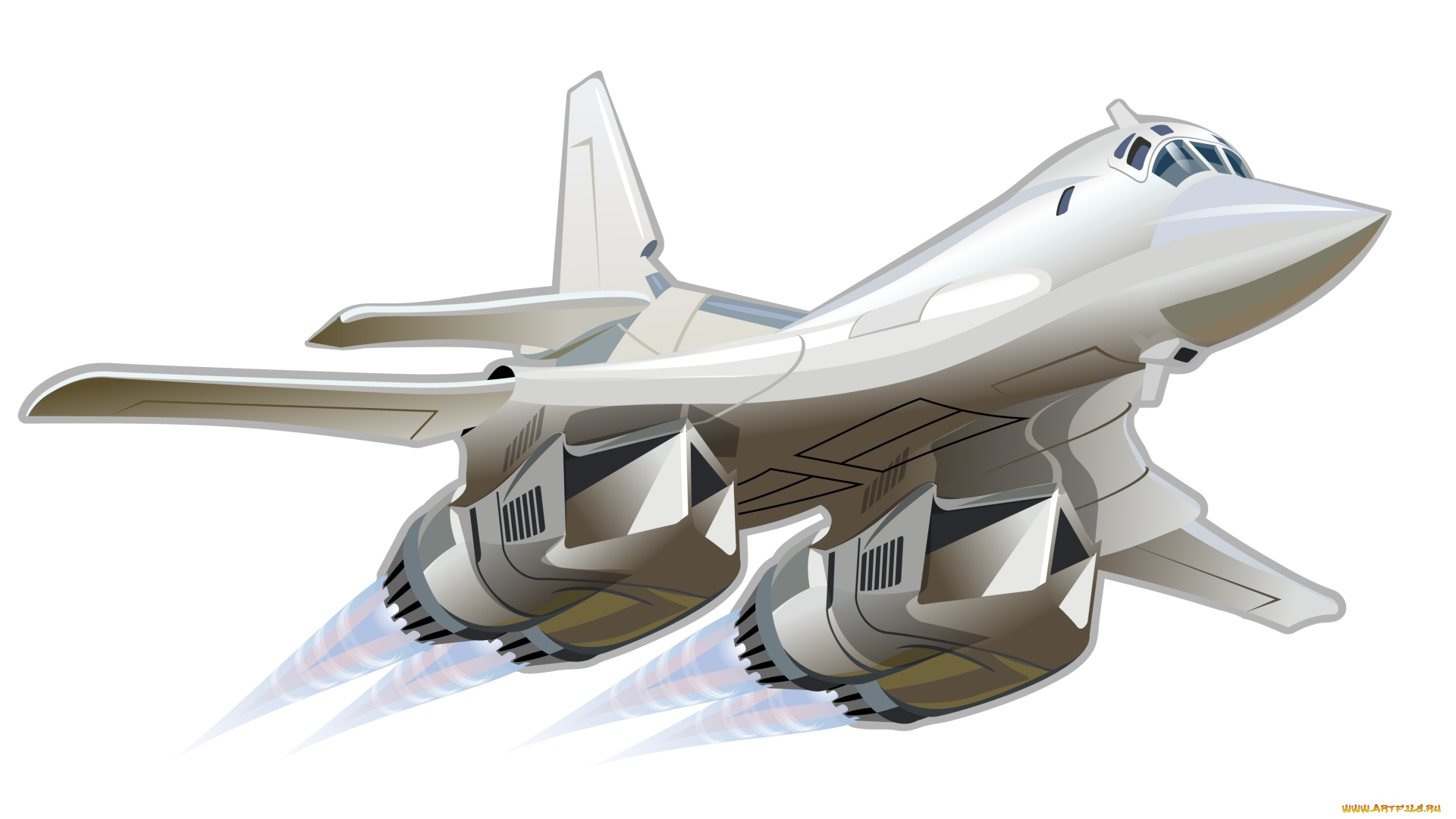 рисованное, авиация, сверхзвуковой, стратегический, бомбардировщик, ввс, ракетоносец, окб, туполева, ту-160, россии