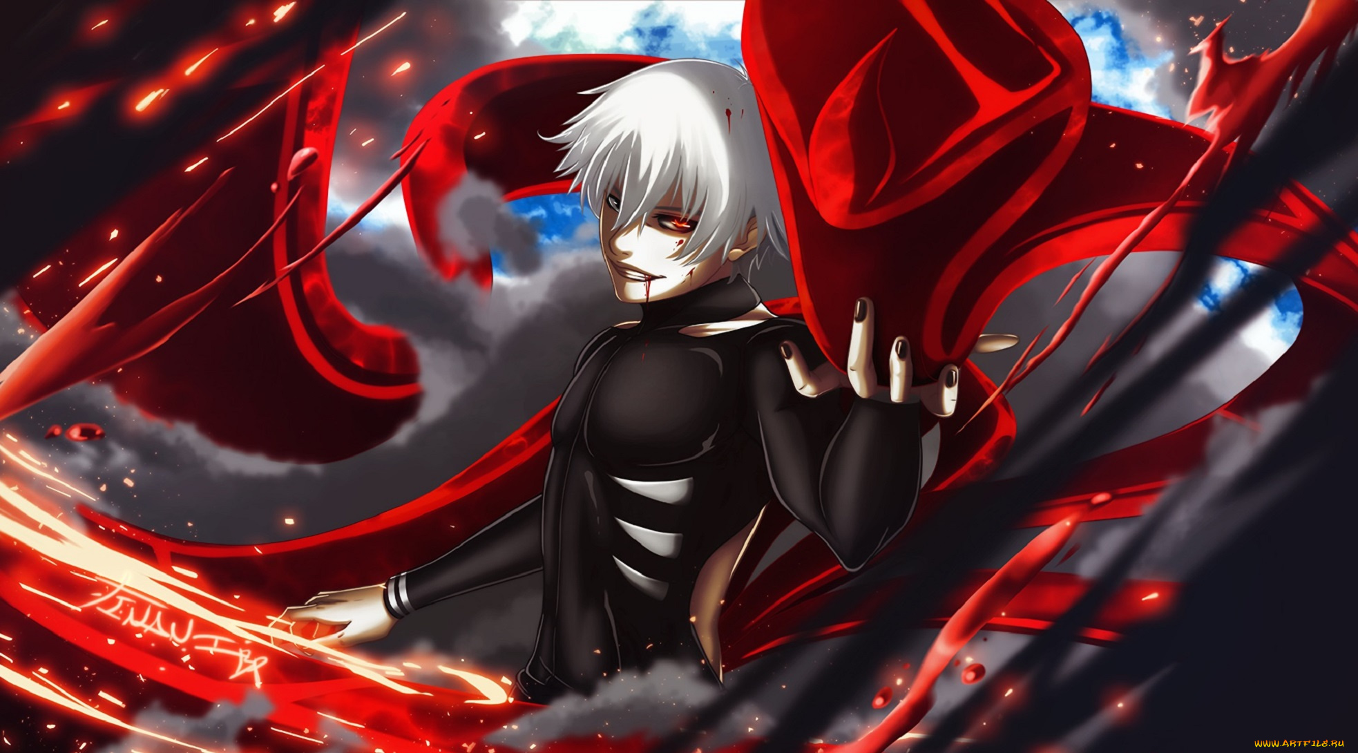 аниме, tokyo, ghoul, kaneki, ken