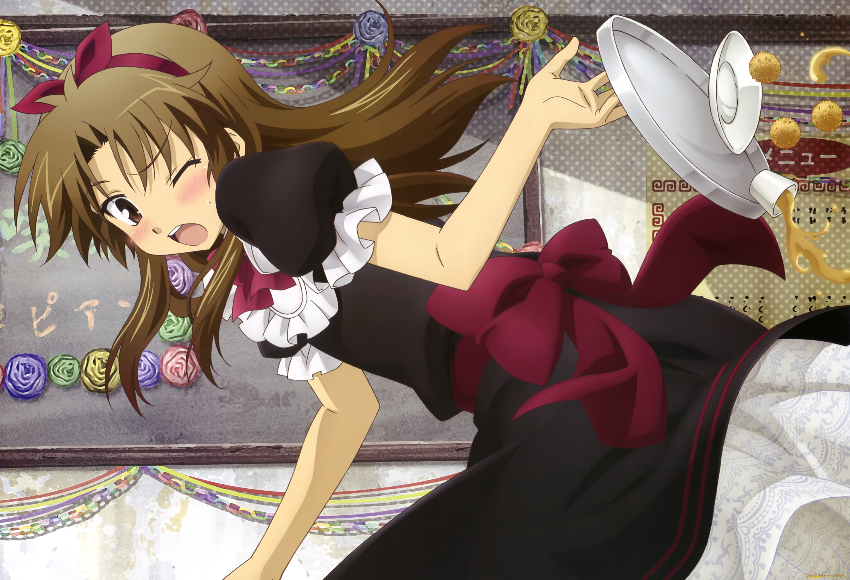 аниме, baka, to, test, to, shoukanjuu, фон, взгляд, девушки