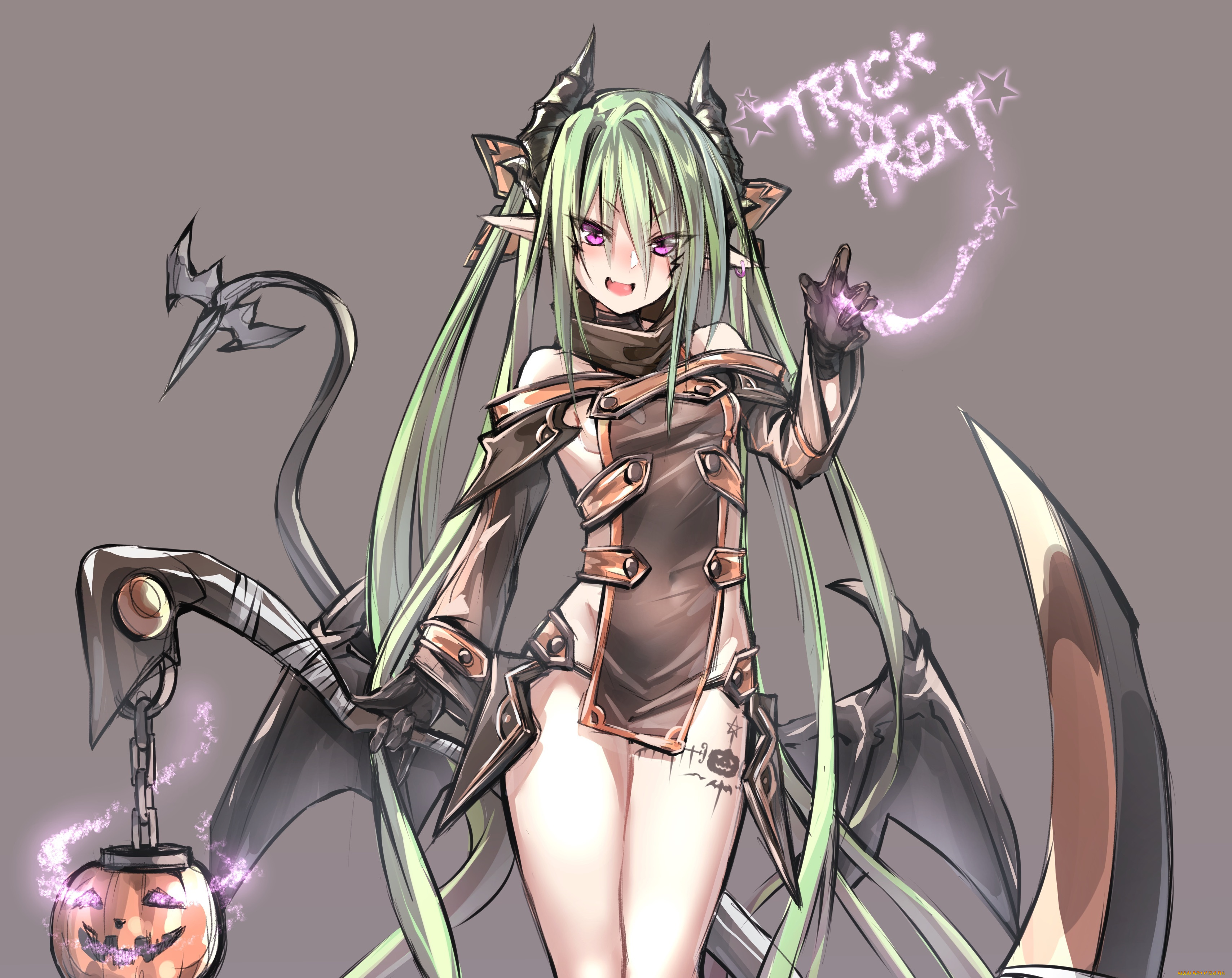 аниме, магия, , колдовство, , halloween, девушка