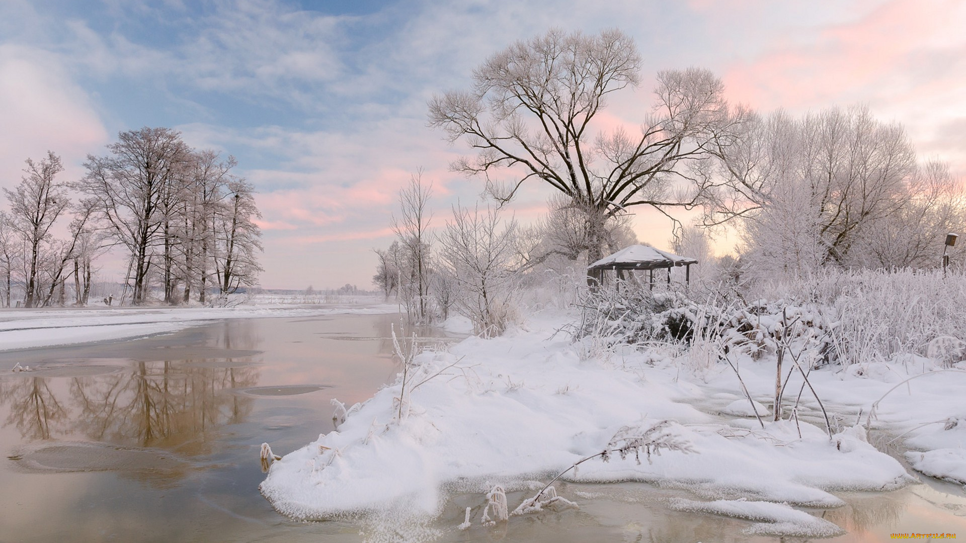 природа, зима, простор