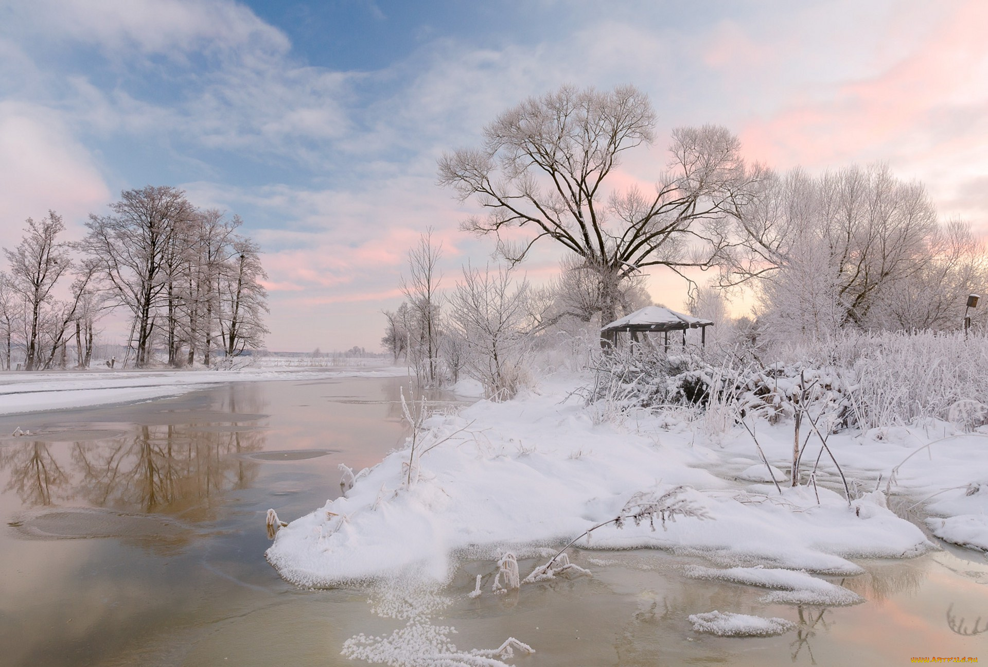 природа, зима, простор