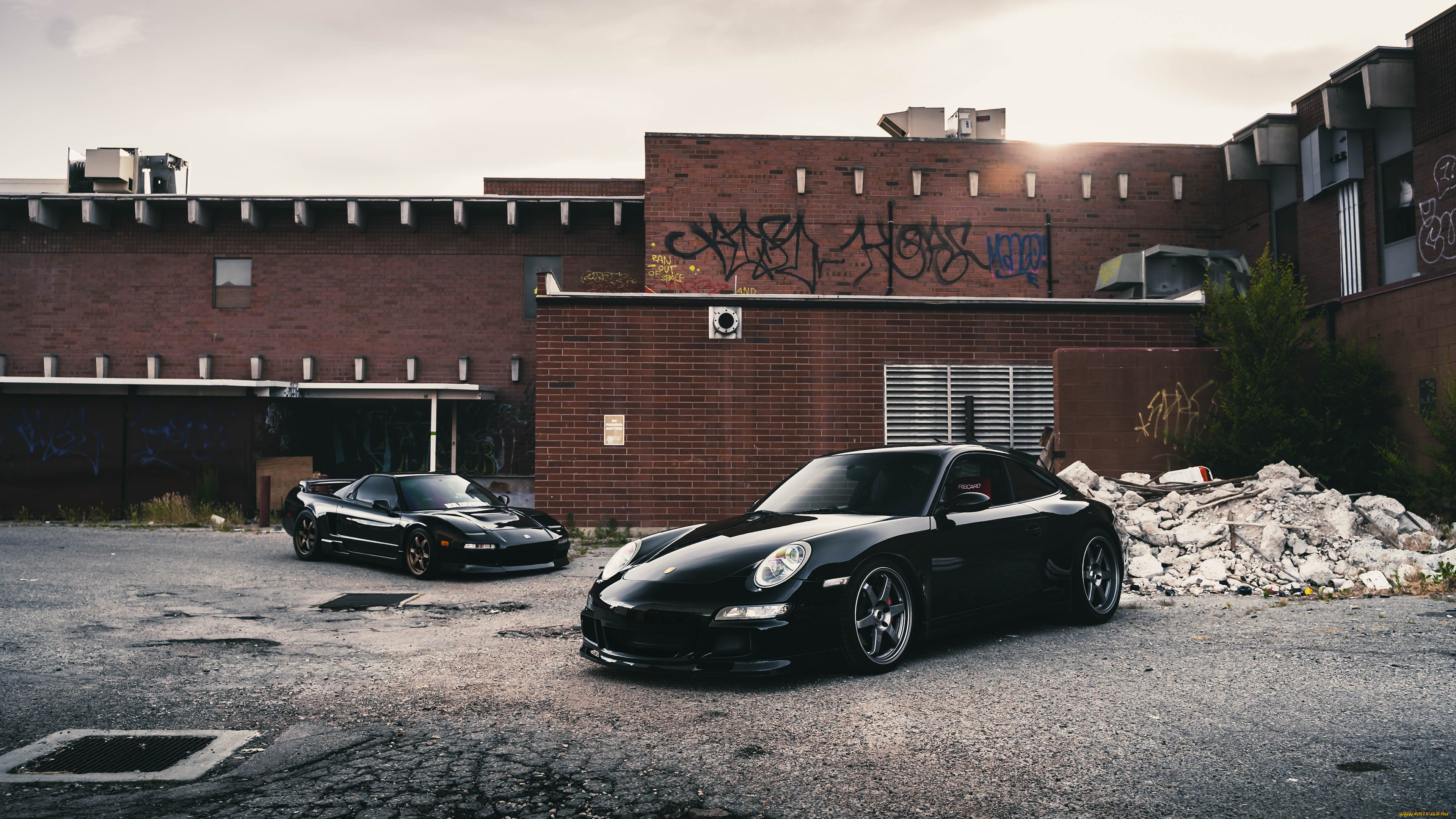 автомобили, разные, вместе, acura, nsx, porsche, 911