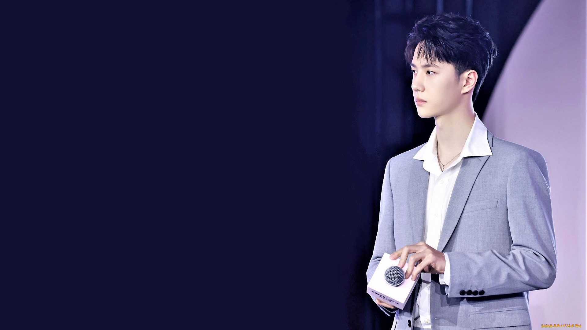 мужчины, wang, yi, bo, артист, костюм, микрофон