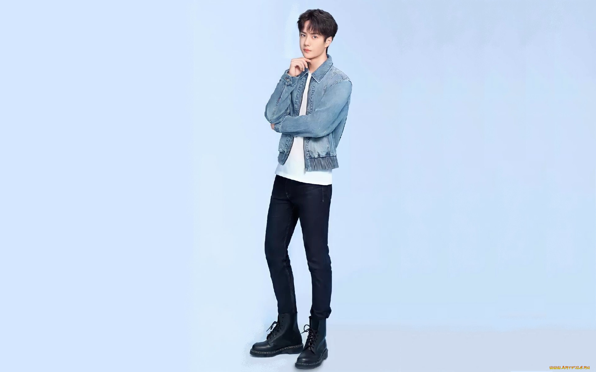 мужчины, wang, yi, bo, актер, певец, куртка