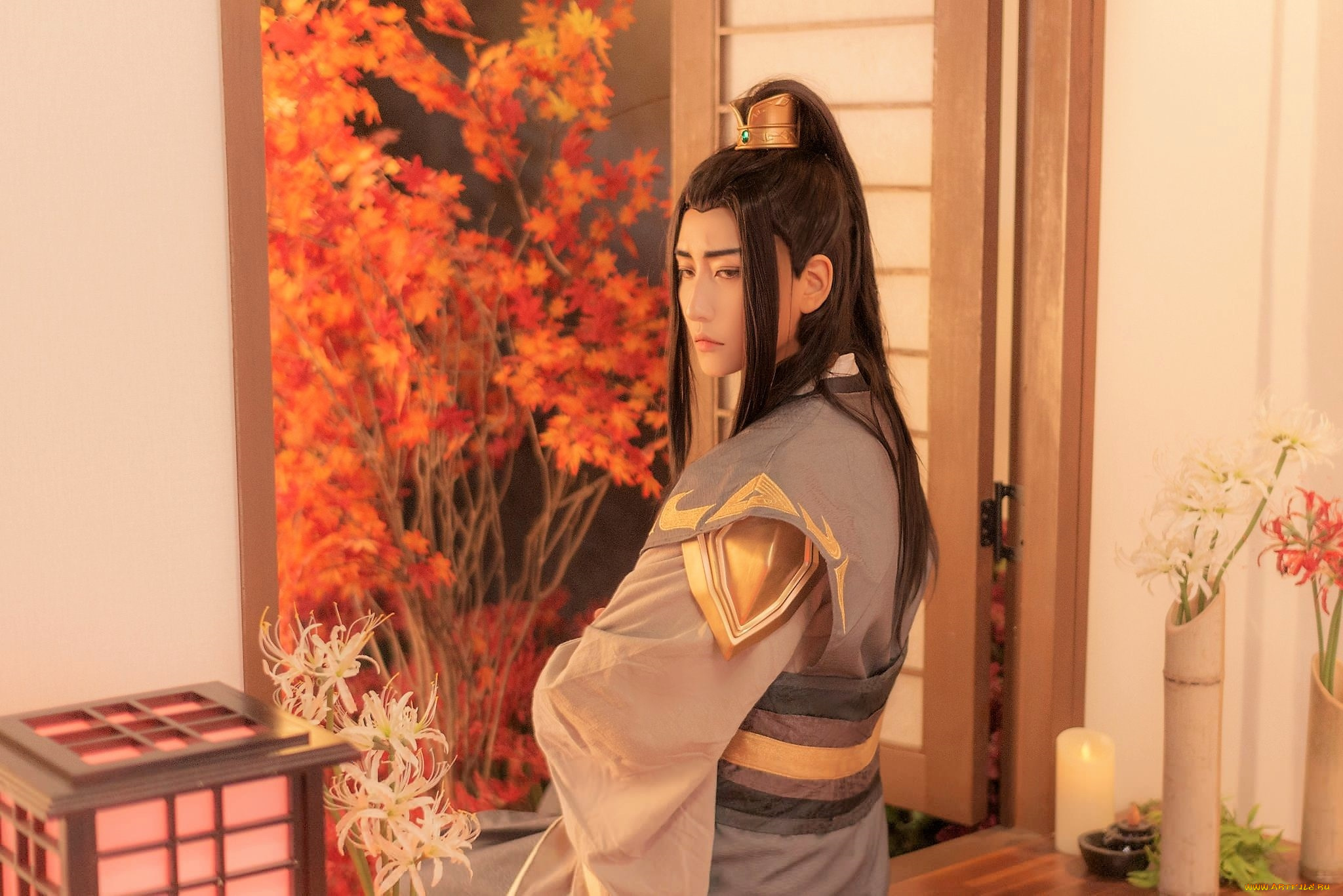 мужчины, -, креатив, , косплей, не, минцзюэ, костюм, осень