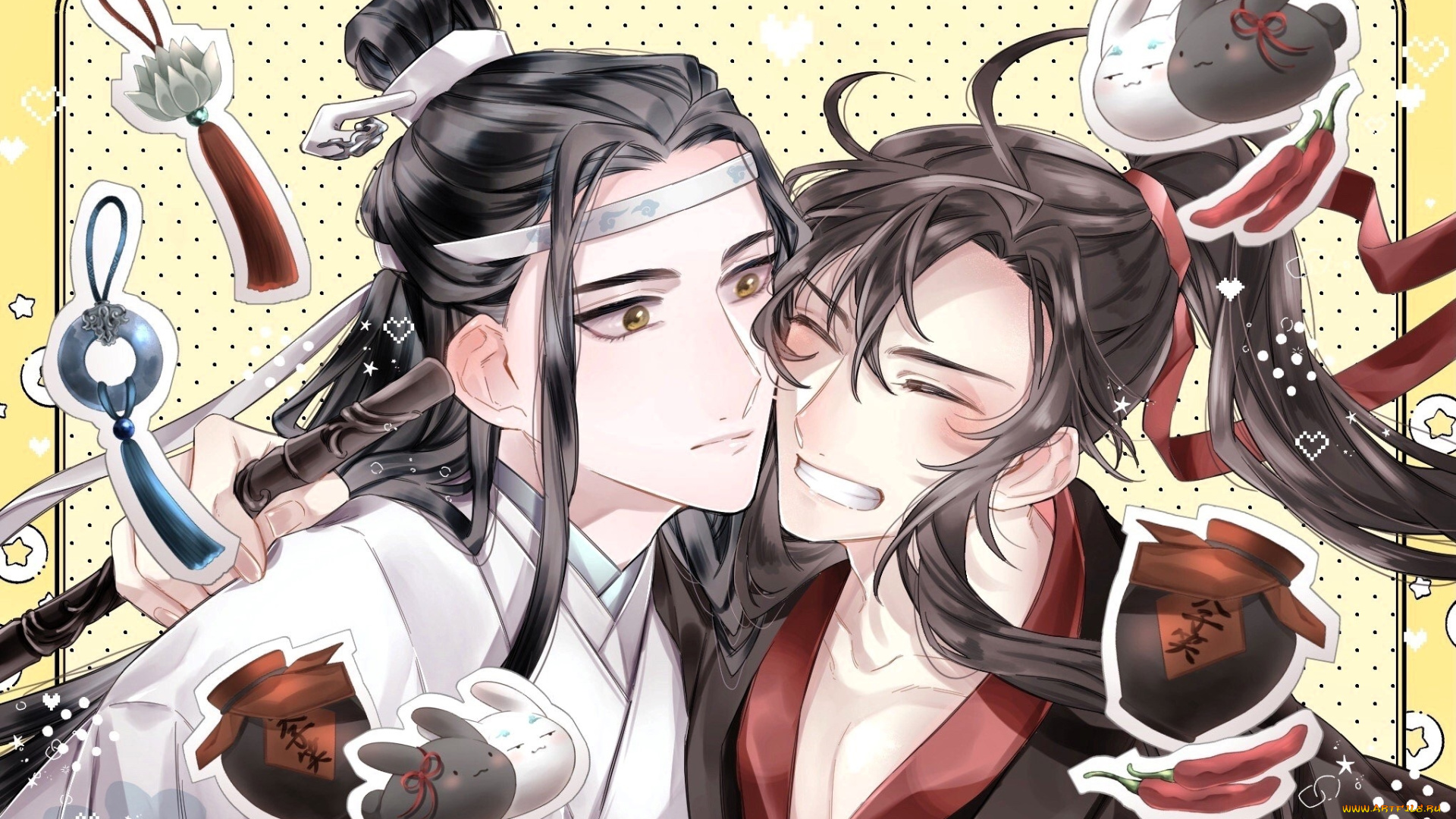 аниме, mo, dao, zu, shi, вэй, усянь, лань, ванцзи