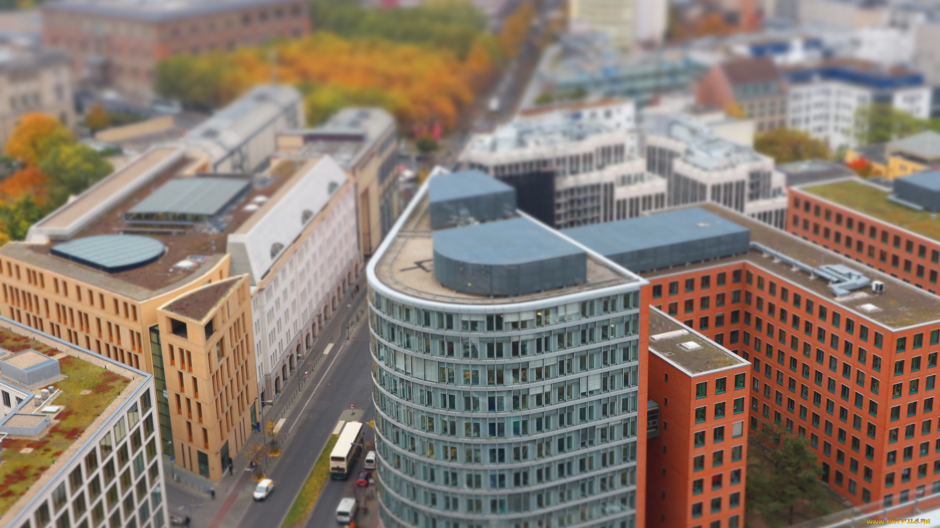 города, берлин, , германия, архитектура, город, tilt, shift, берлин