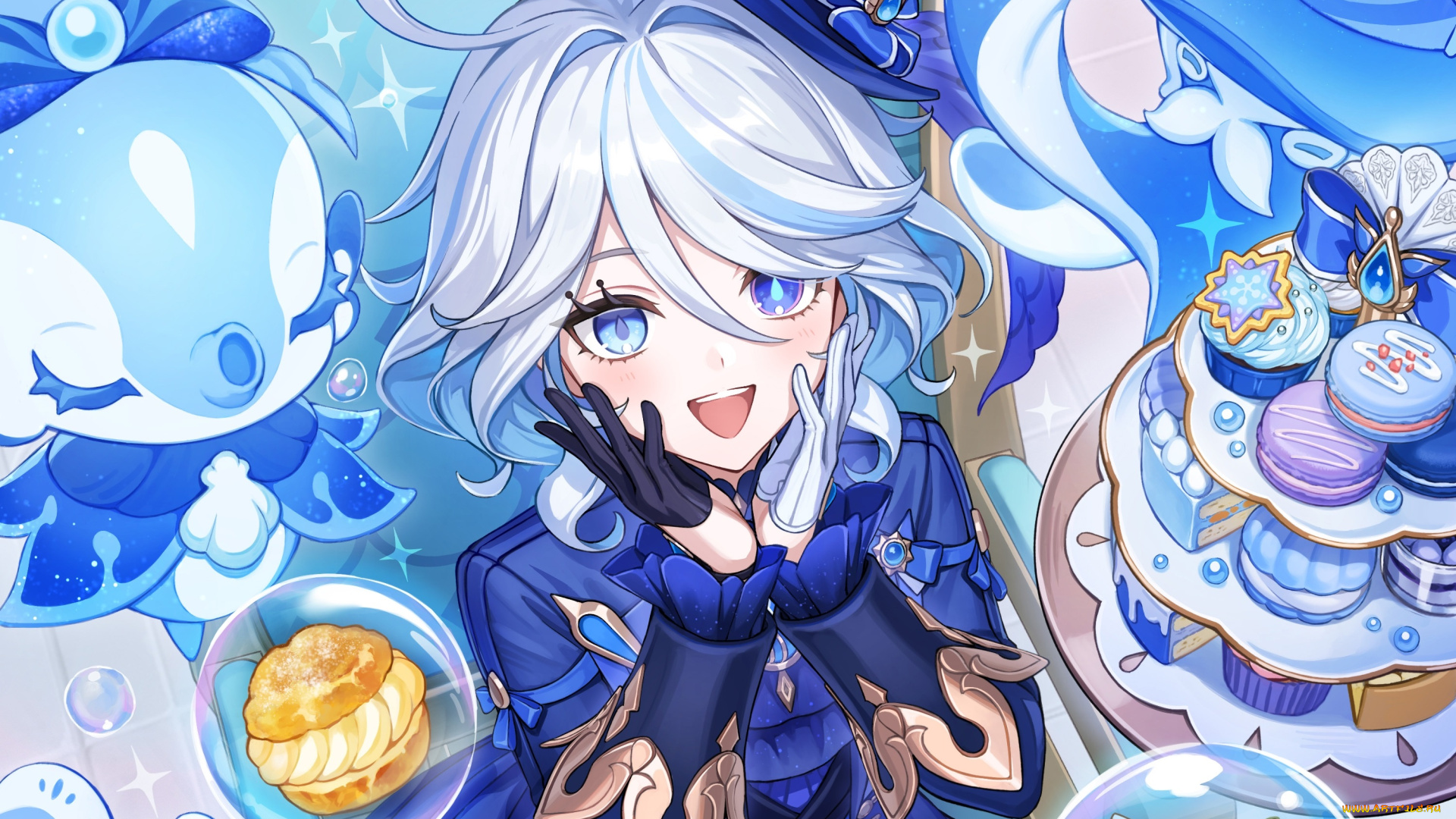 аниме, genshin, impact, девушка