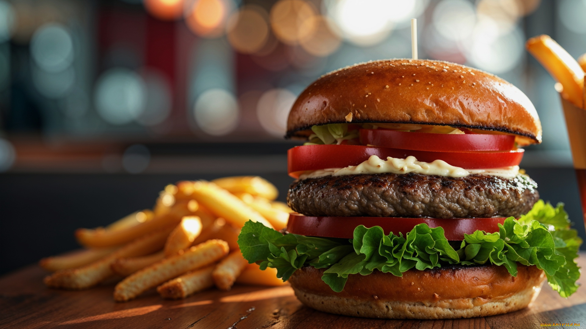 еда, бутерброды, , гамбургеры, , канапе, картофель, фри, гамбургер, котлета