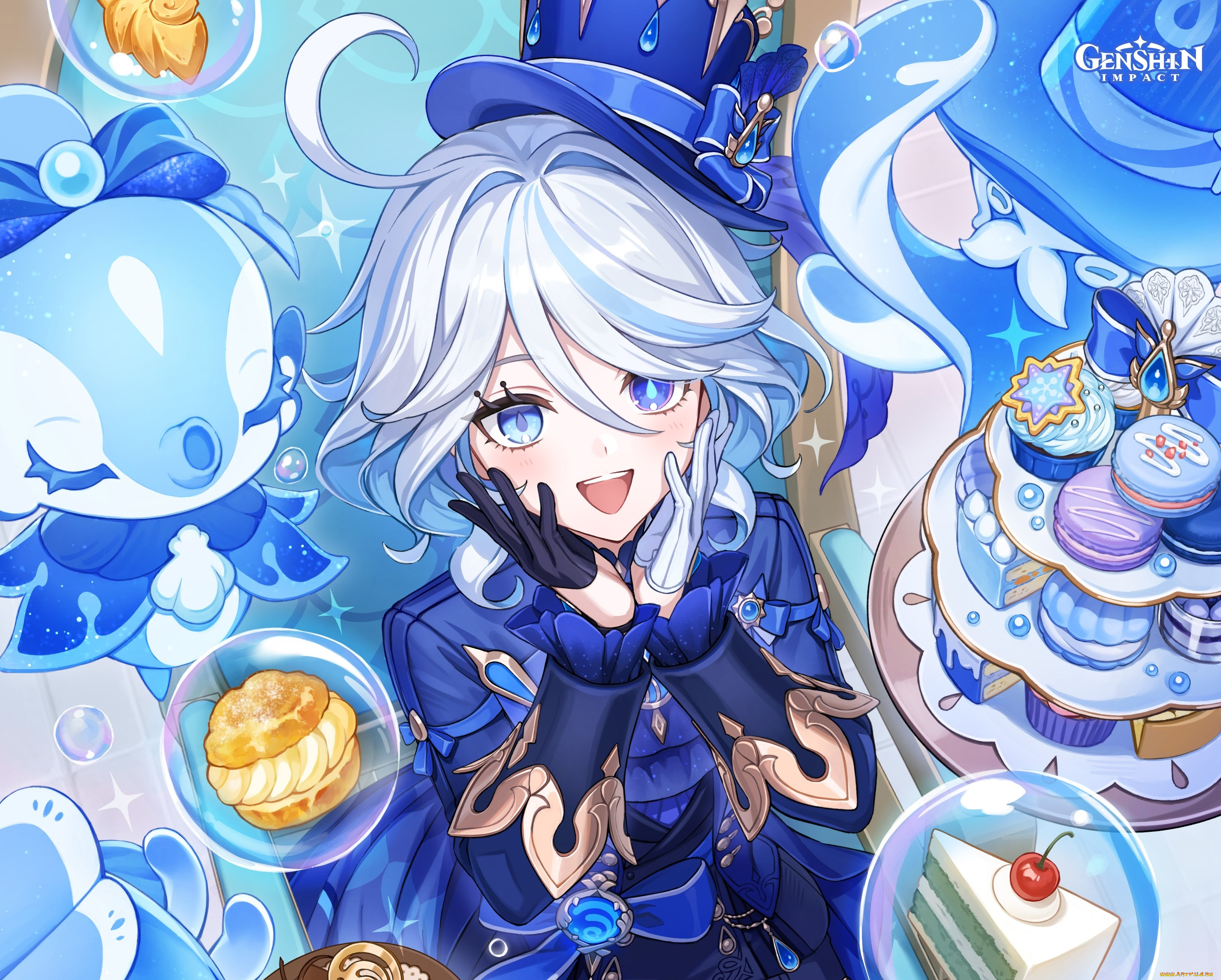 аниме, genshin, impact, девушка