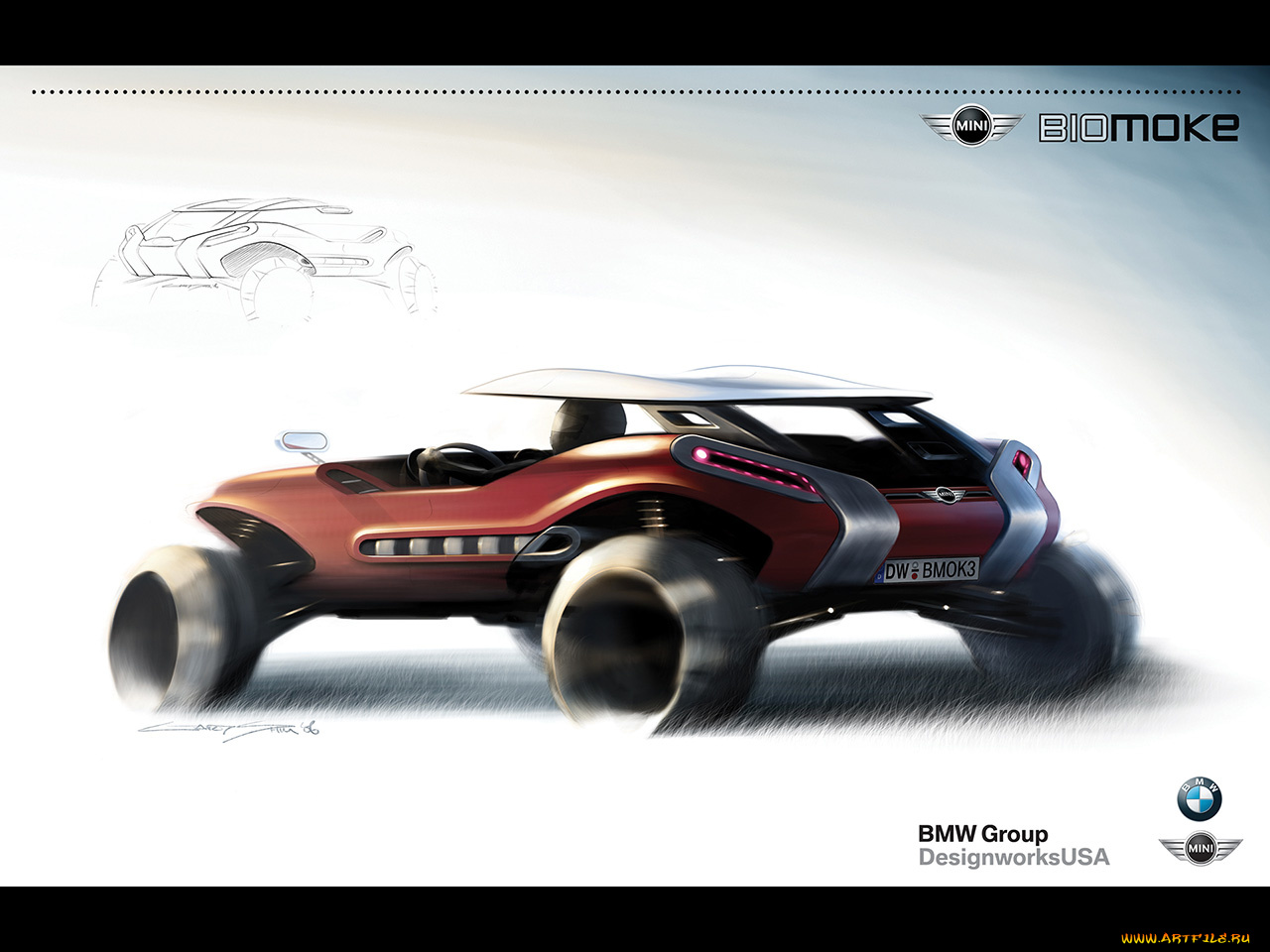 2006, mini, bimoke, автомобили, 3д