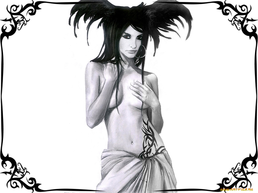 рисованные, люди