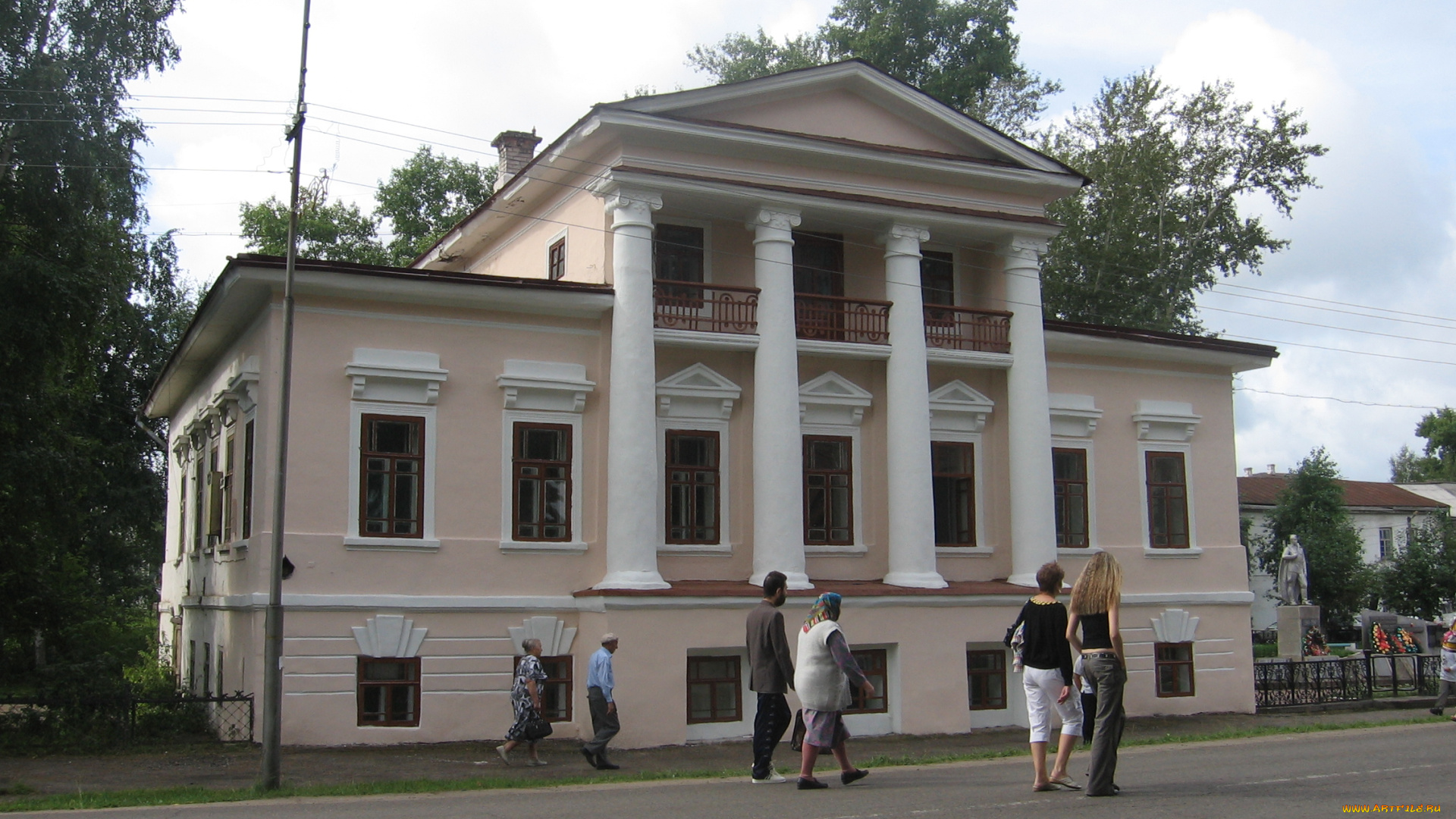 старый, особняк, города, здания, дома