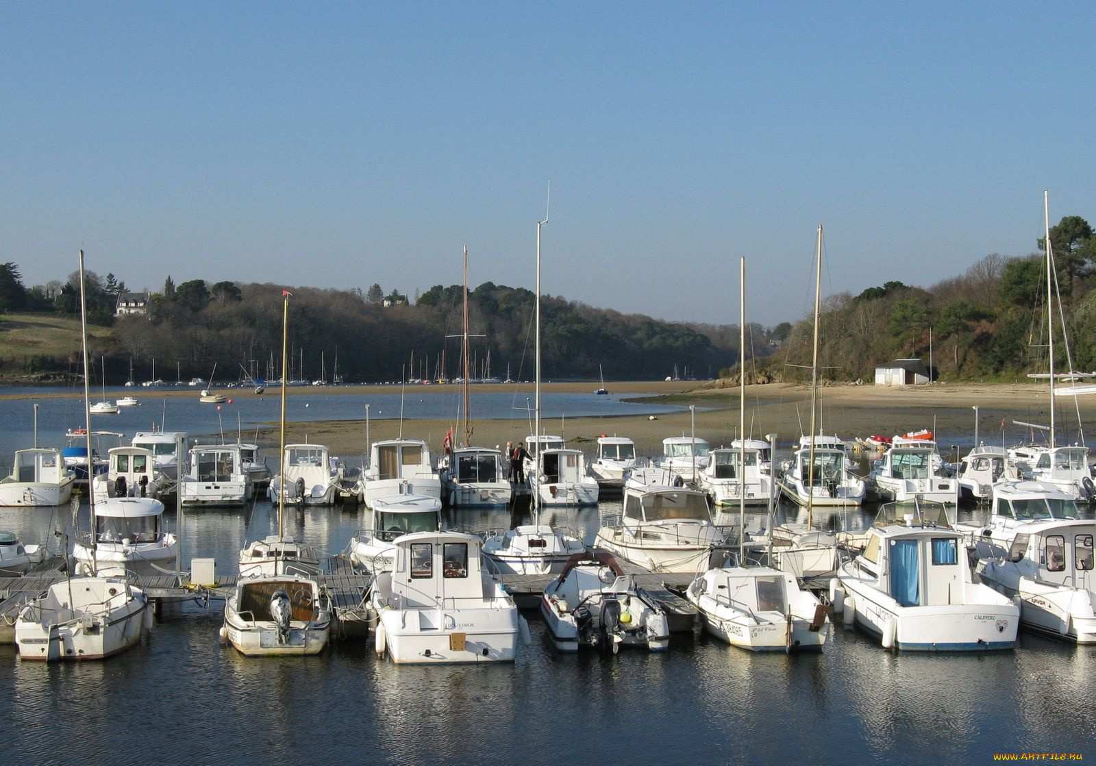 корабли, порты, причалы, вода, залив