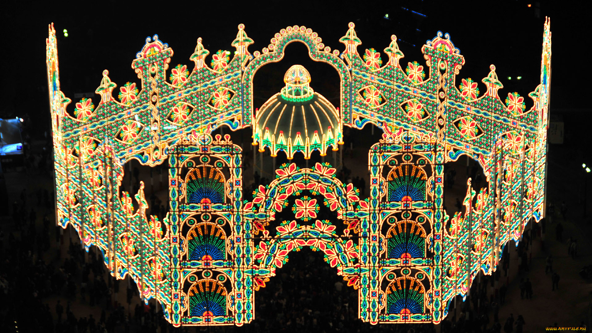 разное, иллюминация, цвета