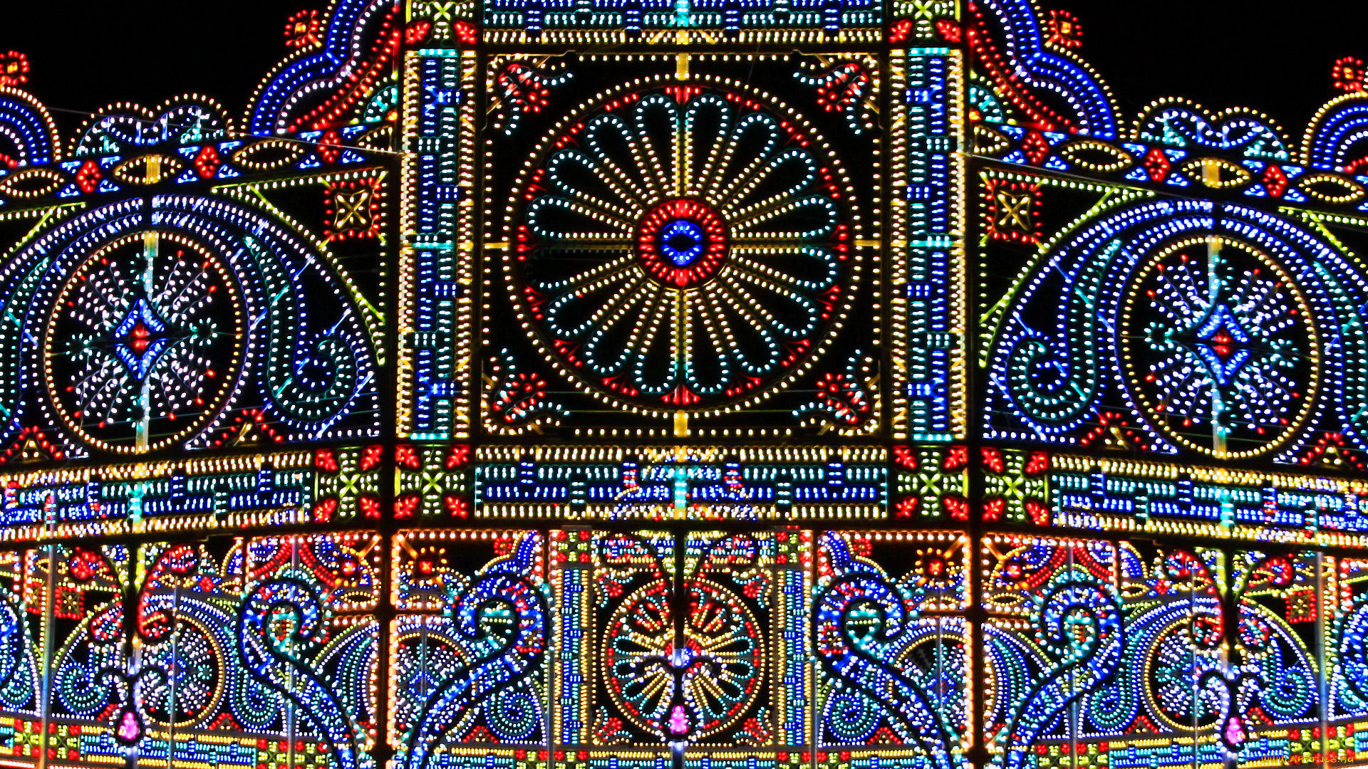 разное, иллюминация, цвета