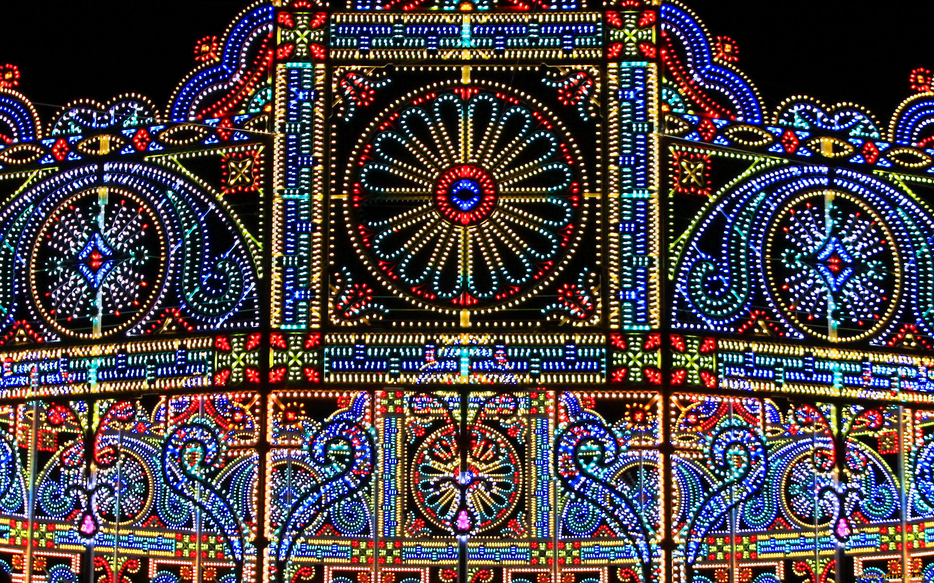 разное, иллюминация, цвета