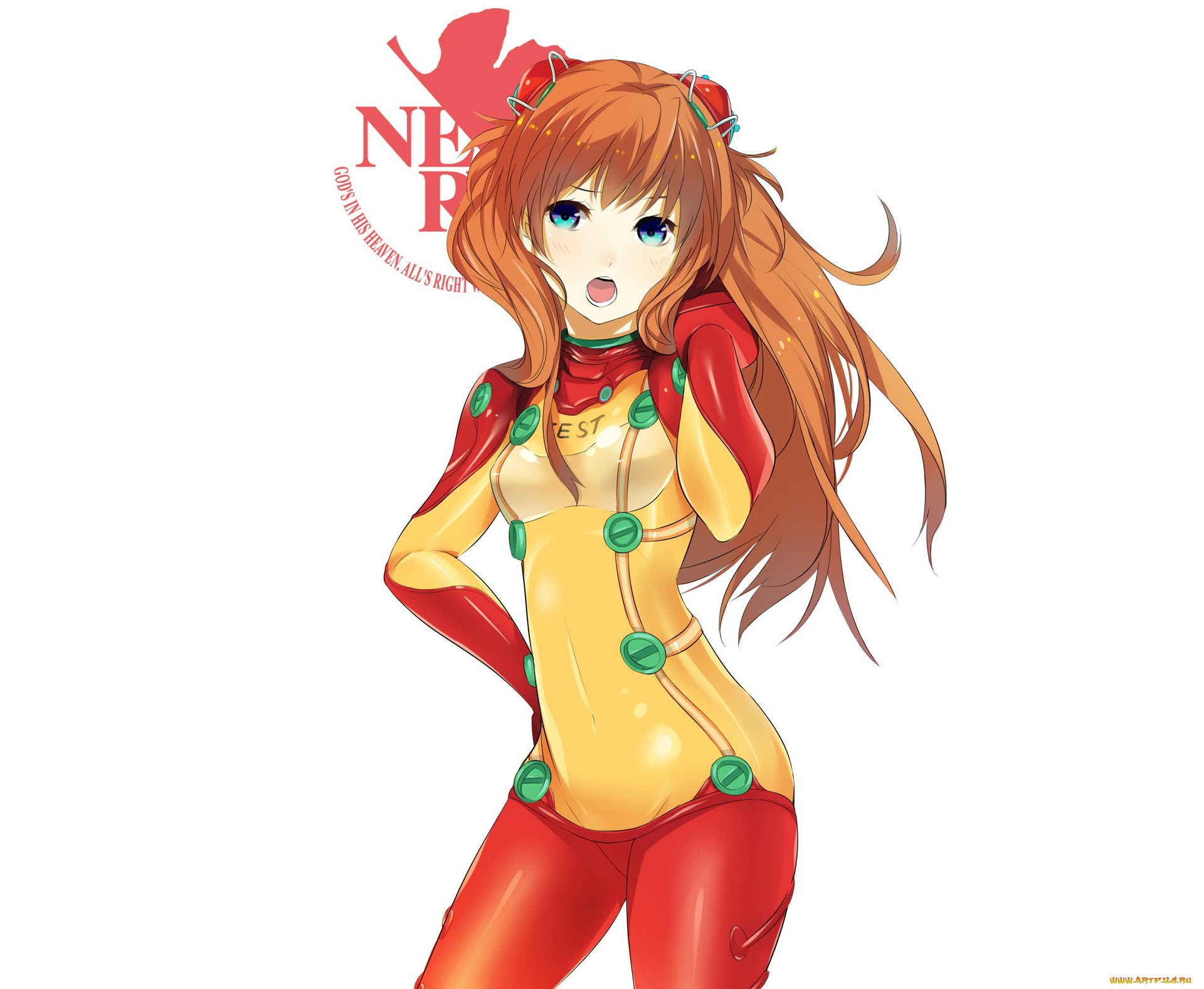 аниме, evangelion, asuka, langley