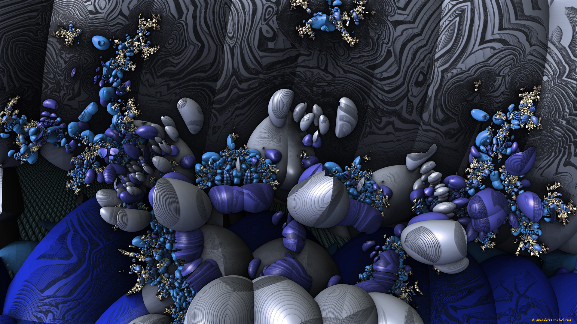 3д, графика, fractal, , фракталы, фон, цвета, узор