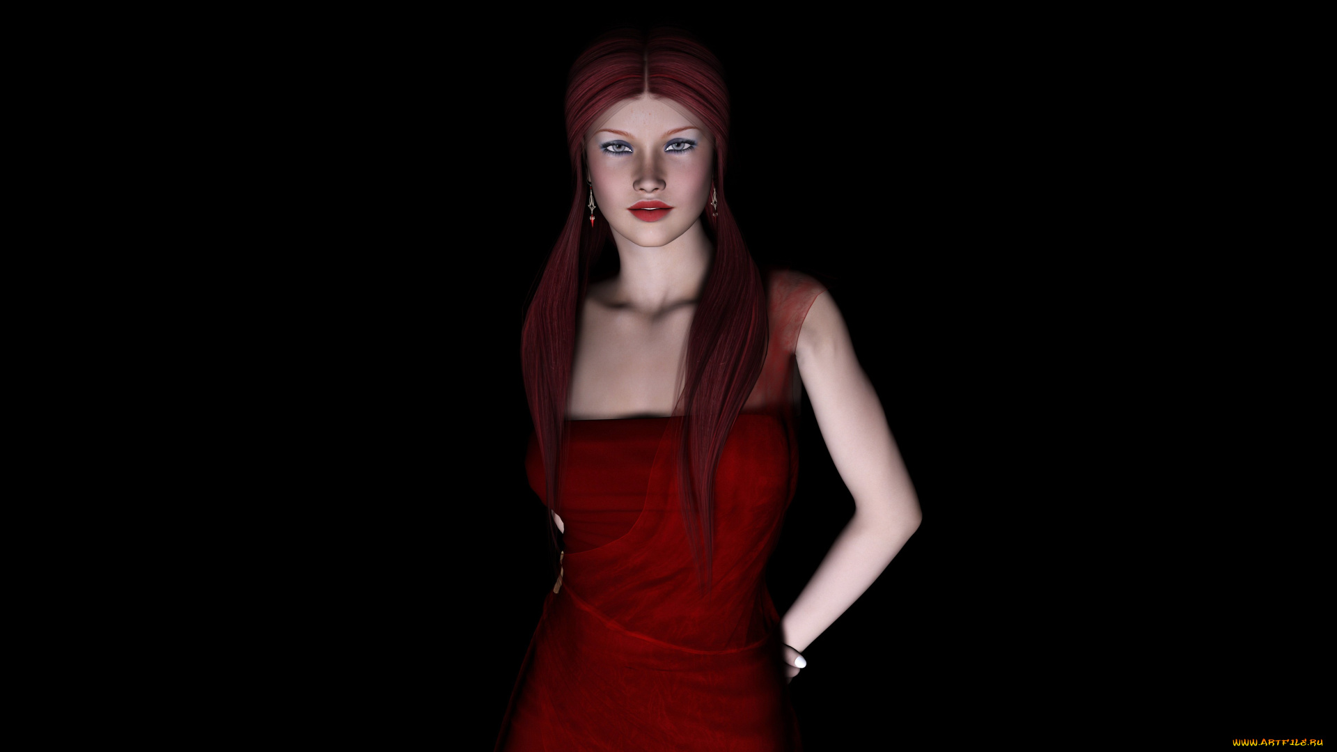 3д, графика, people, , люди, взгляд, девушка, фон