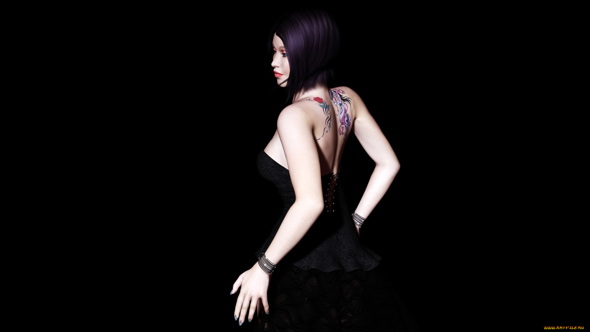 3д, графика, people, , люди, взгляд, девушка, фон