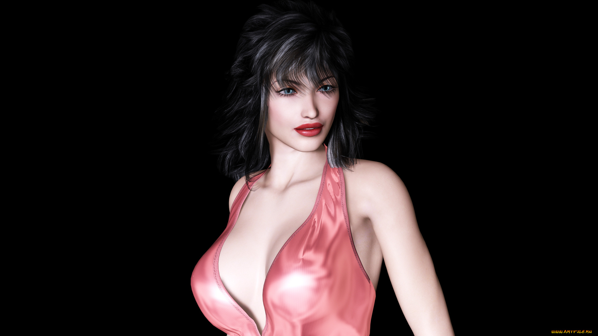 3д, графика, people, , люди, взгляд, девушка, фон