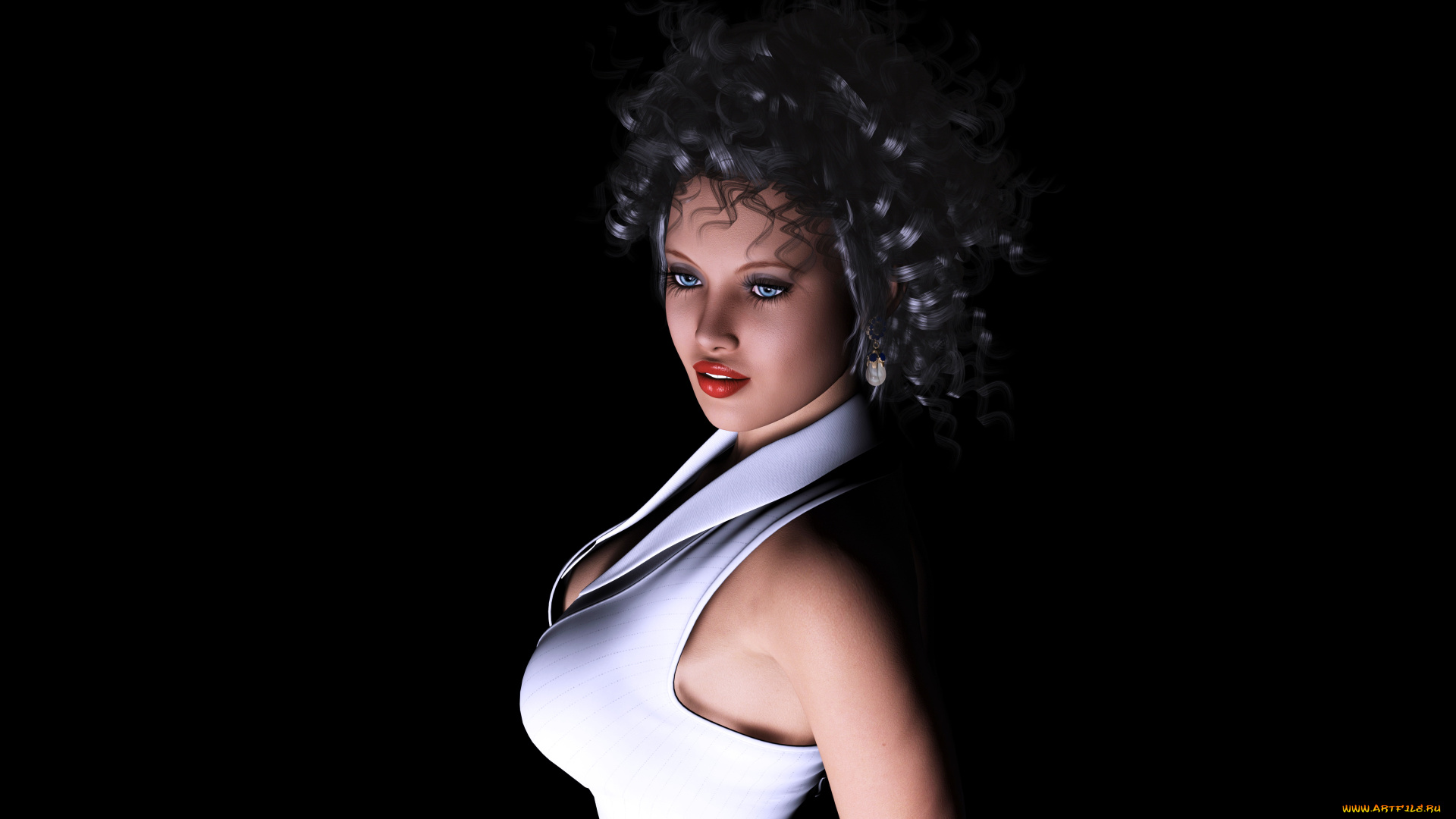 3д, графика, people, , люди, взгляд, фон, девушка