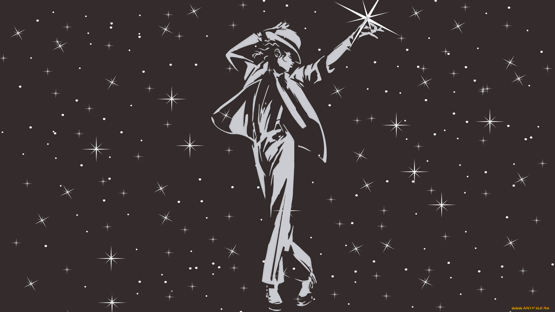 рисованные, минимализм, человек, звезды