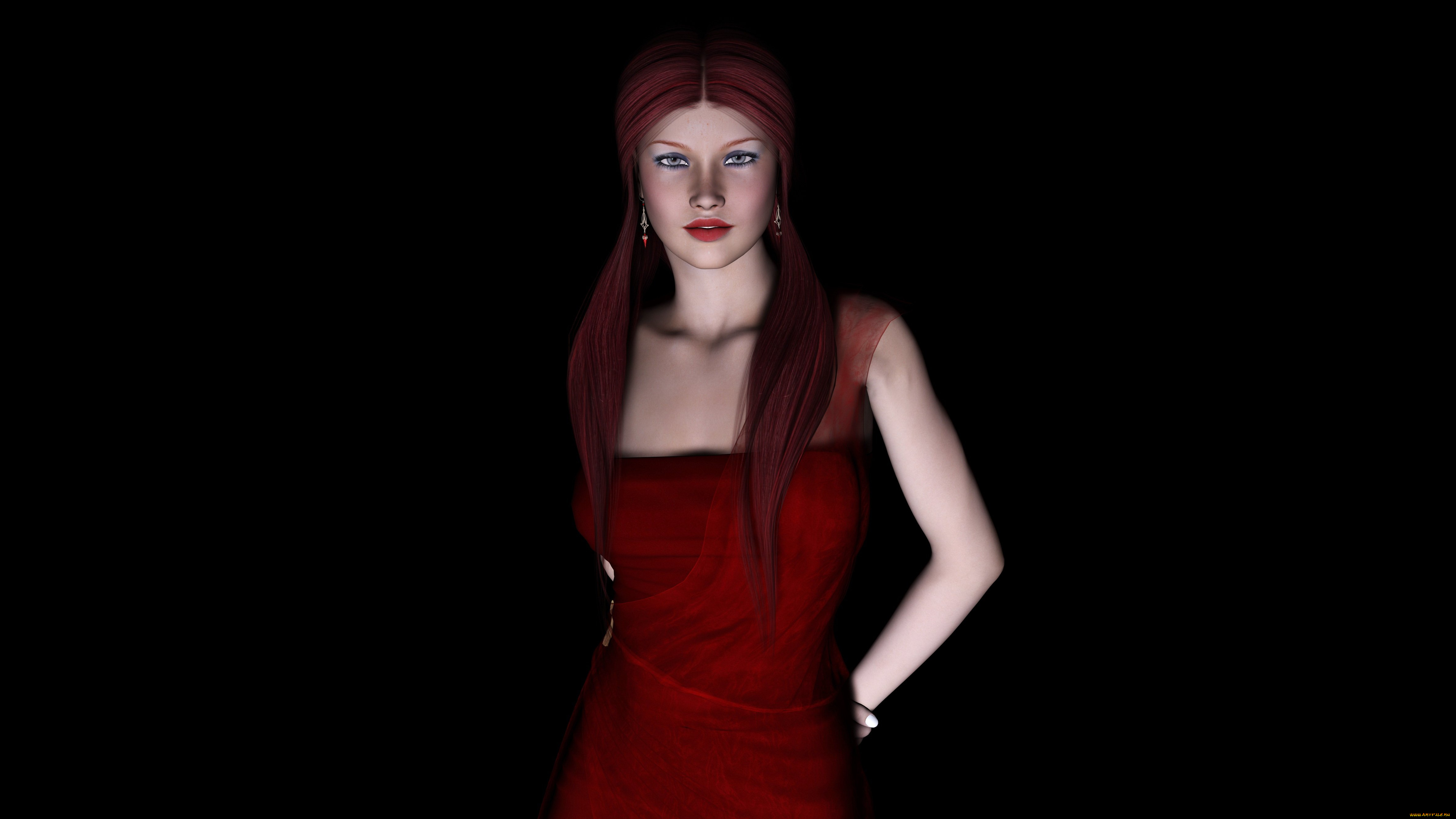 3д, графика, people, , люди, взгляд, девушка, фон