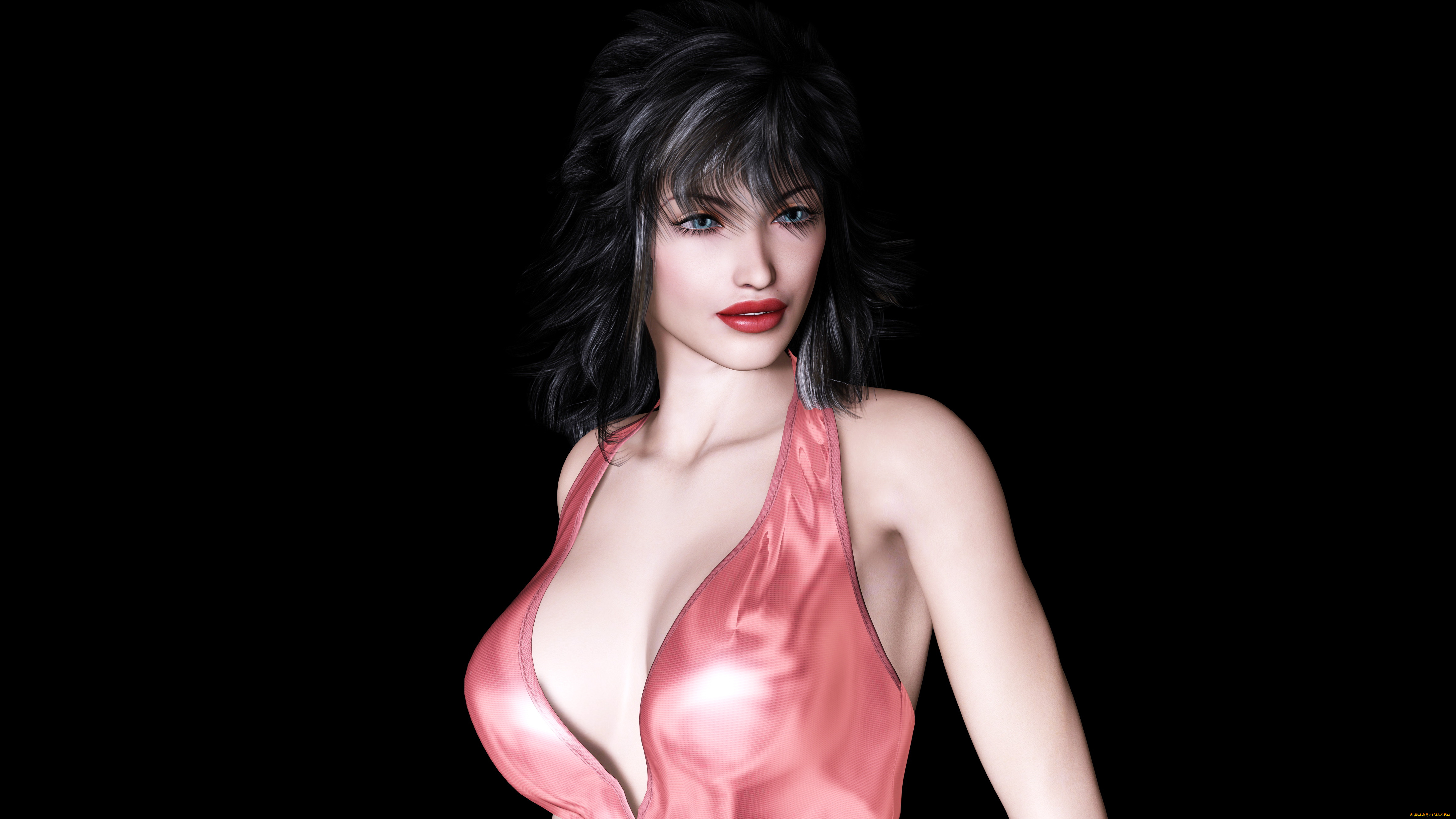 3д, графика, people, , люди, взгляд, девушка, фон