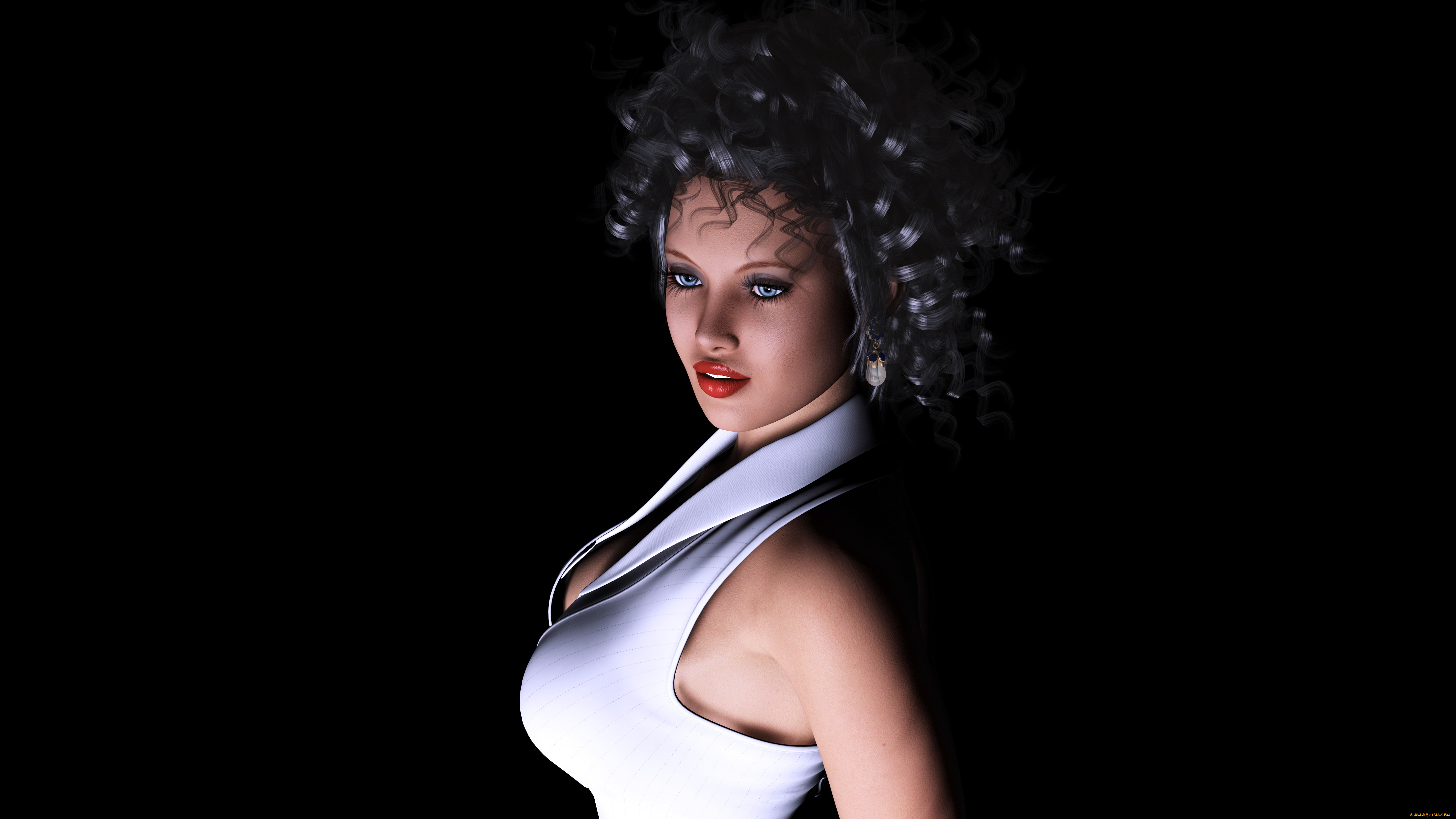 3д, графика, people, , люди, взгляд, фон, девушка