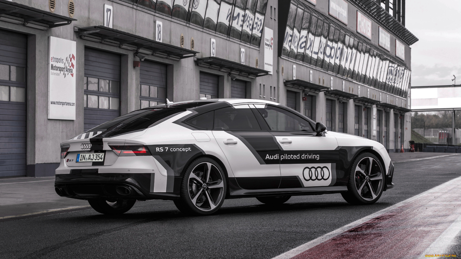 автомобили, audi, 2014г, concept, rs, 7, driving, piloted